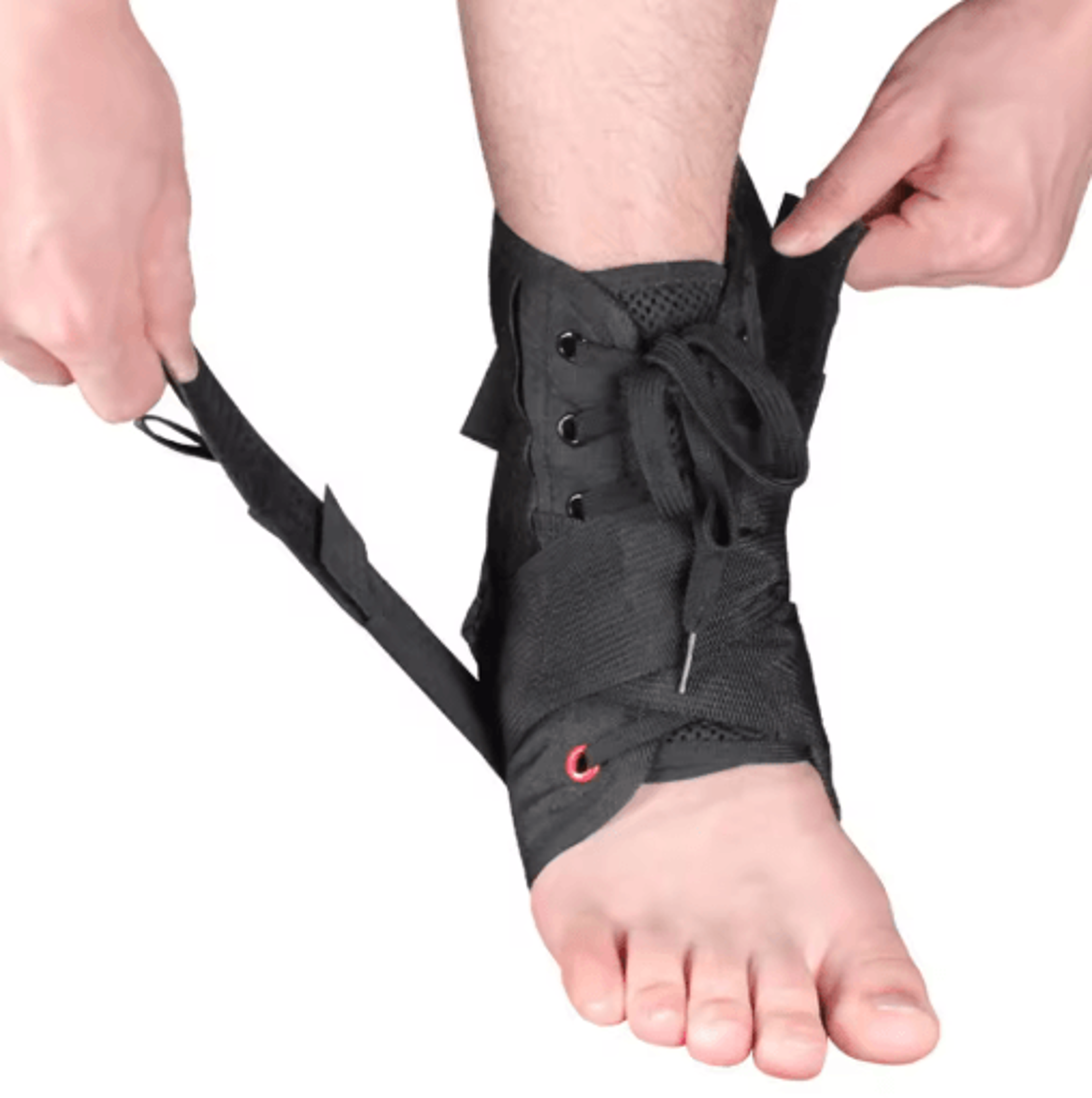 AOLIKES Adjustable Ankle Brace  Elastic Ankle Support Wrap For Sports Sprains  Everyday Stability 4