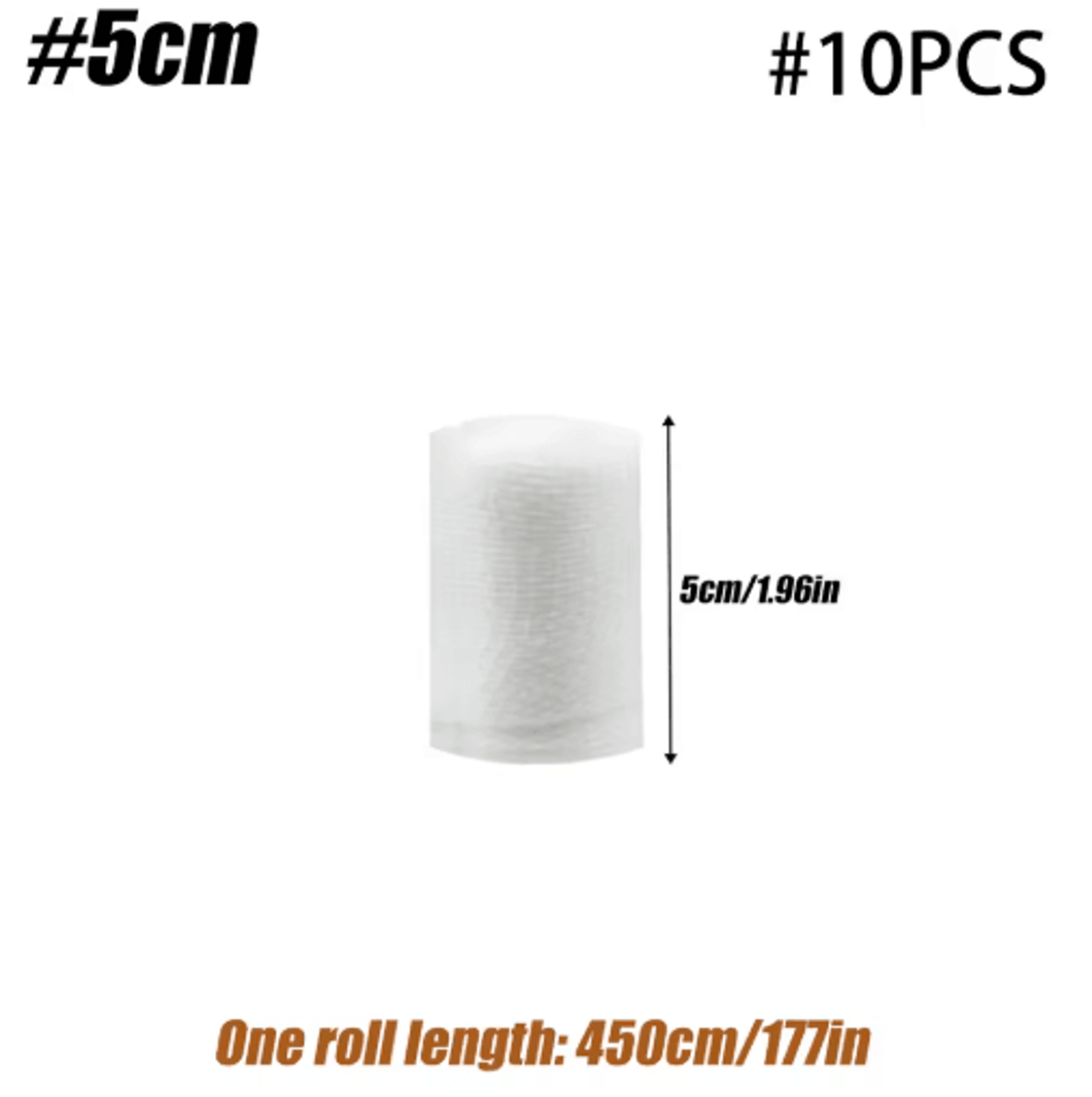 10 Rolls Gauze Bandage Roll With Tape  Breathable First Aid Gauze Wrap For Wound Care  Medical Supp 4