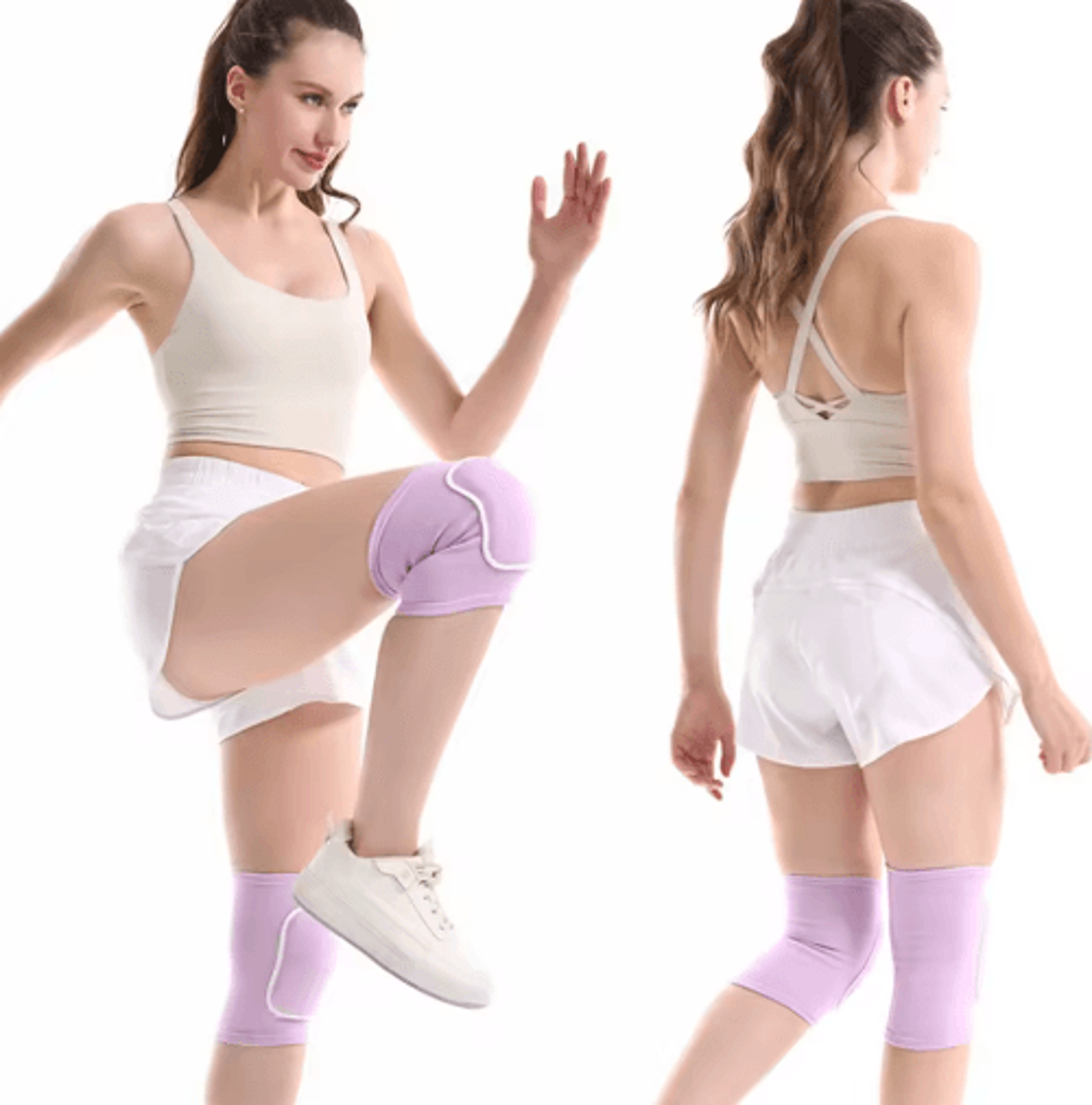 AOLIKES Sports Knee Pads  Cushioned Knee Support For Volleyball Basketball Running  Fitness 6
