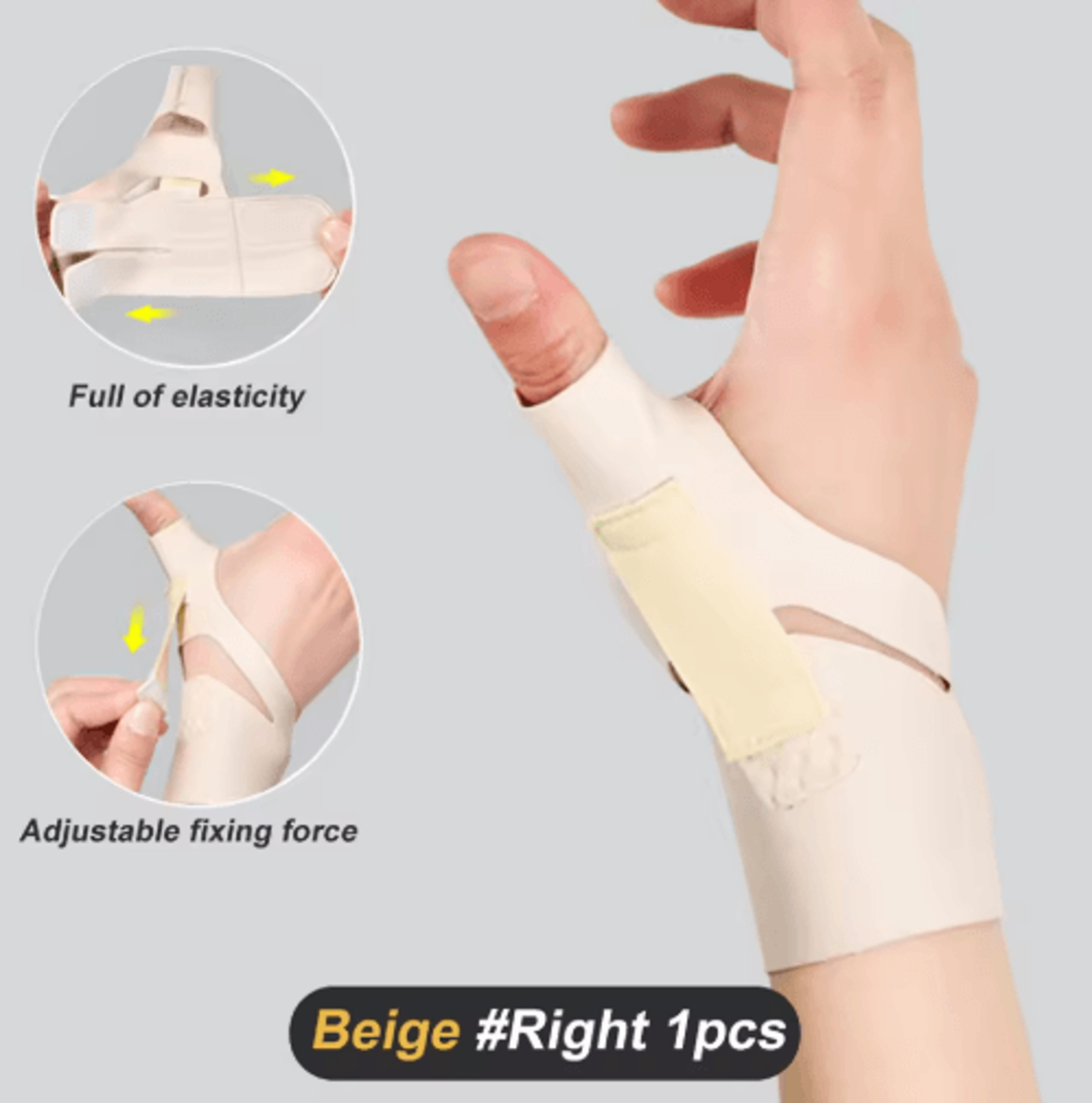 Adjustable Thumb Spica Brace  Thumb Support Splint For Arthritis Trigger Thumb  Everyday Stability 4