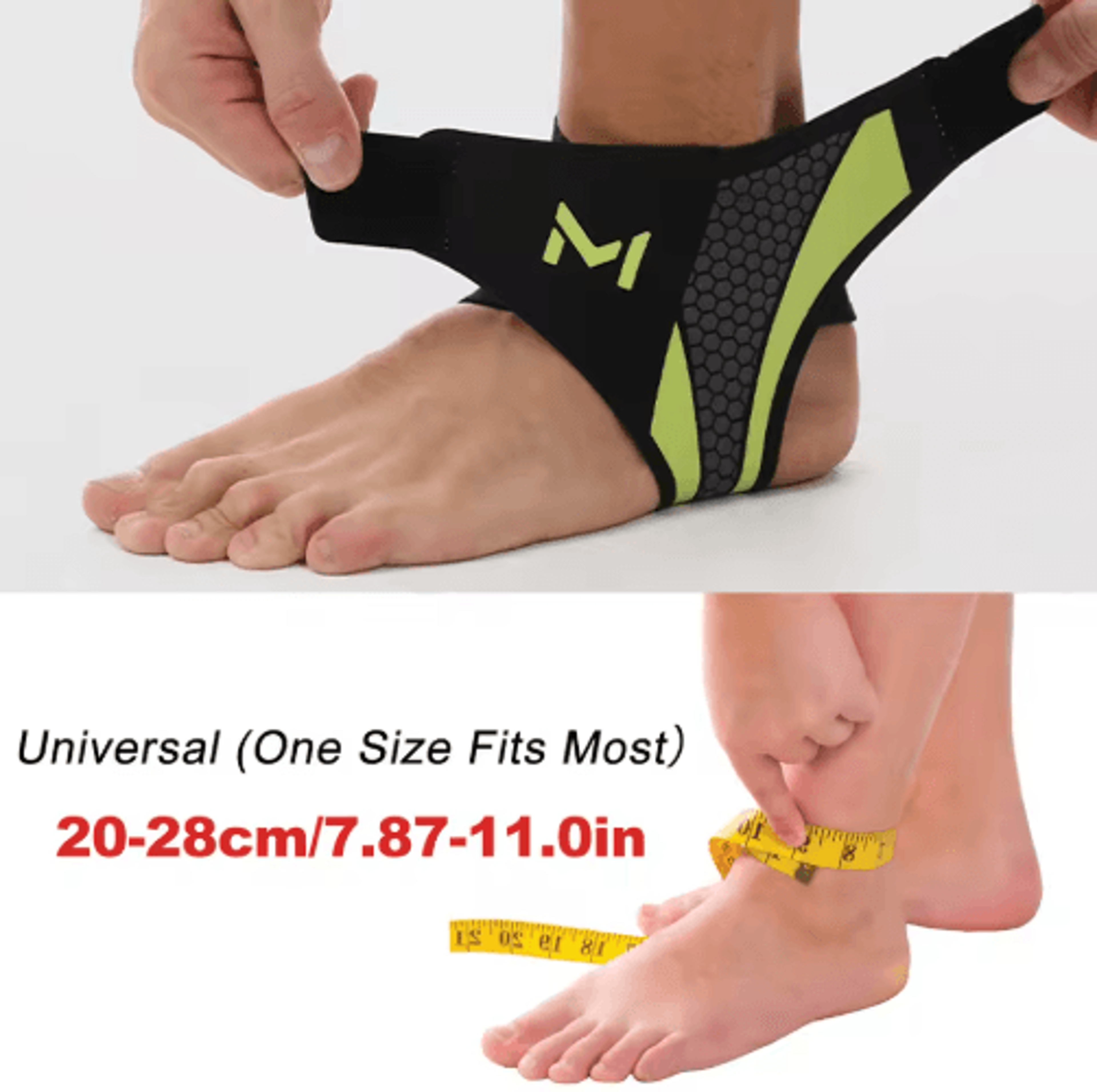 RGGMQQ Adjustable Ankle Support Brace  Compression Ankle Protector For Running Basketball  Soccer 7