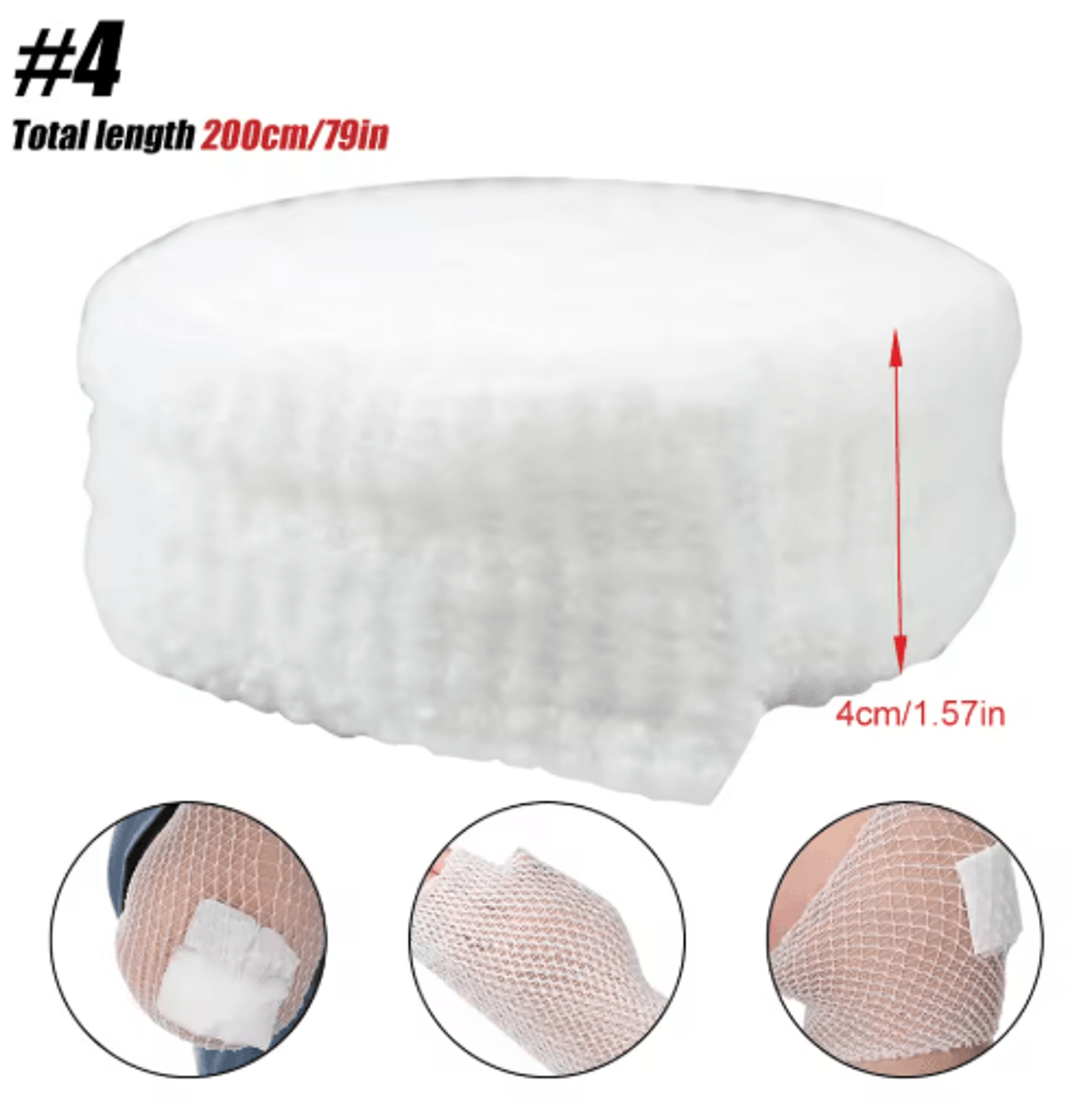 Elastic Tubular Mesh Bandage Roll  Breathable Gauze Dressing Fixation Sleeve For Wrist Forearm  Elb 4
