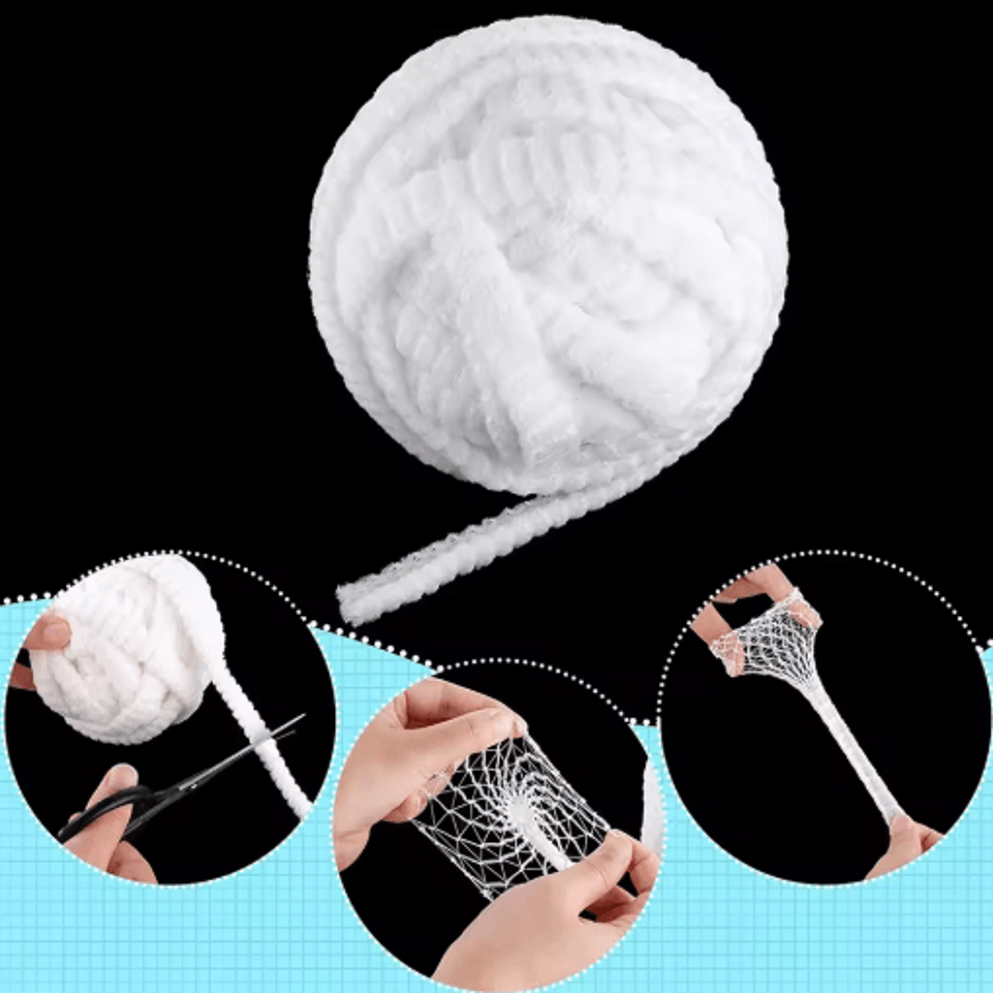 Elastic Tubular Mesh Bandage Roll  Breathable Gauze Dressing Fixation Sleeve For Wrist Forearm  Elb 6