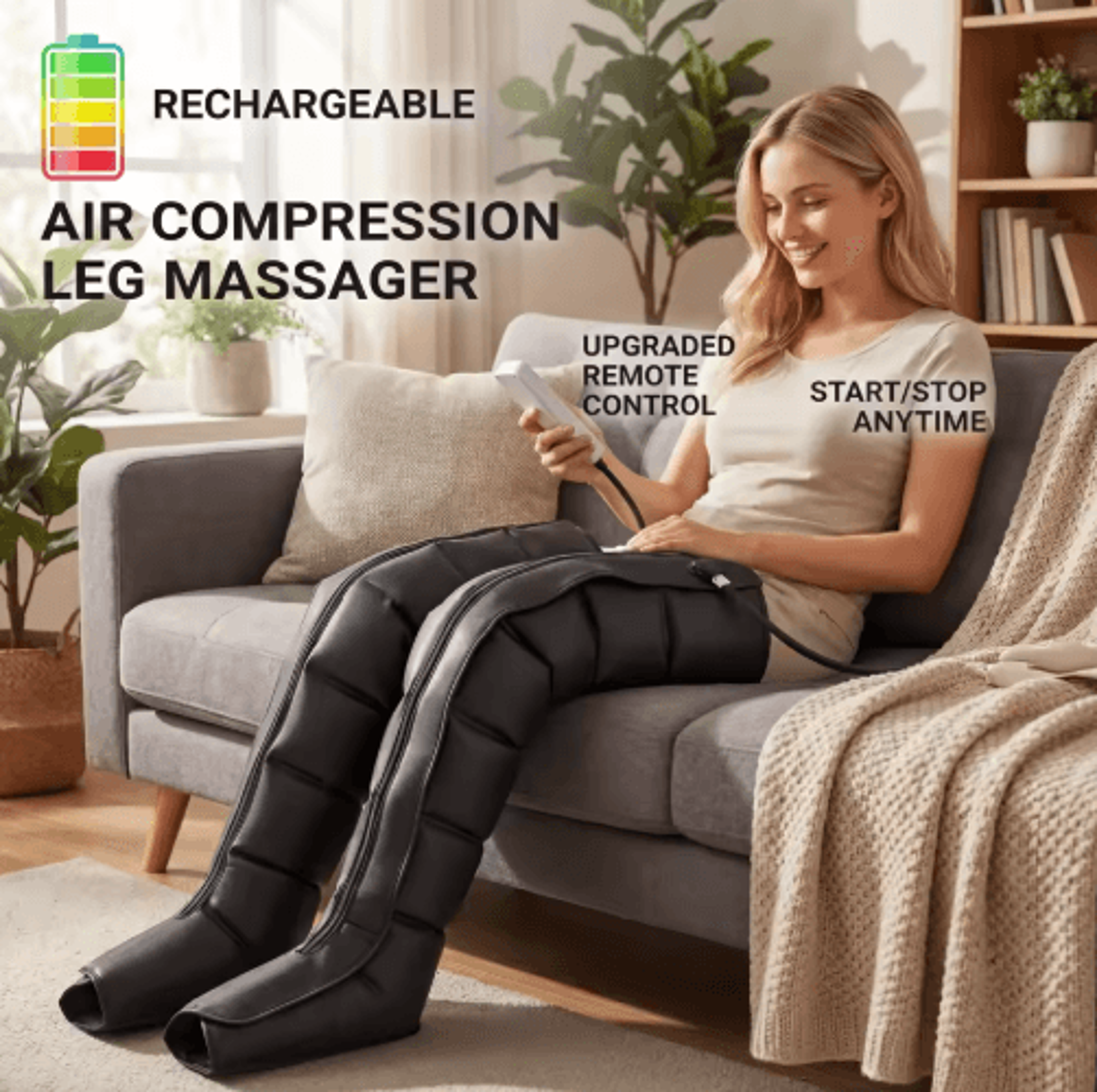 Professional Full Body Massage System  Dynamic Compression Massager With 2 Accessories EU Plug 3
