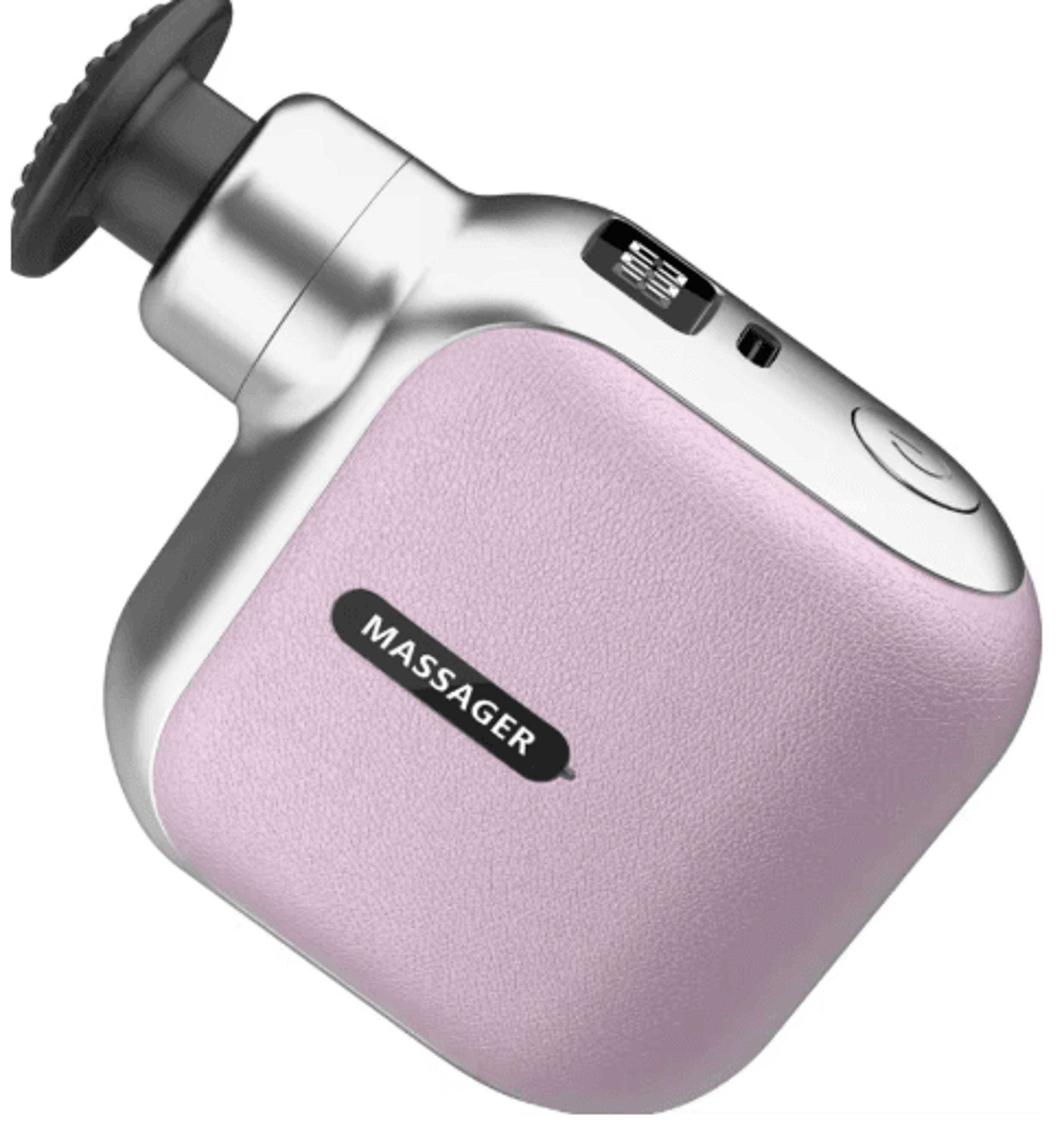 Mini Pocket Massage Gun With 4 Silicone Heads  Portable Quiet Muscle Massager For Home  Office 2