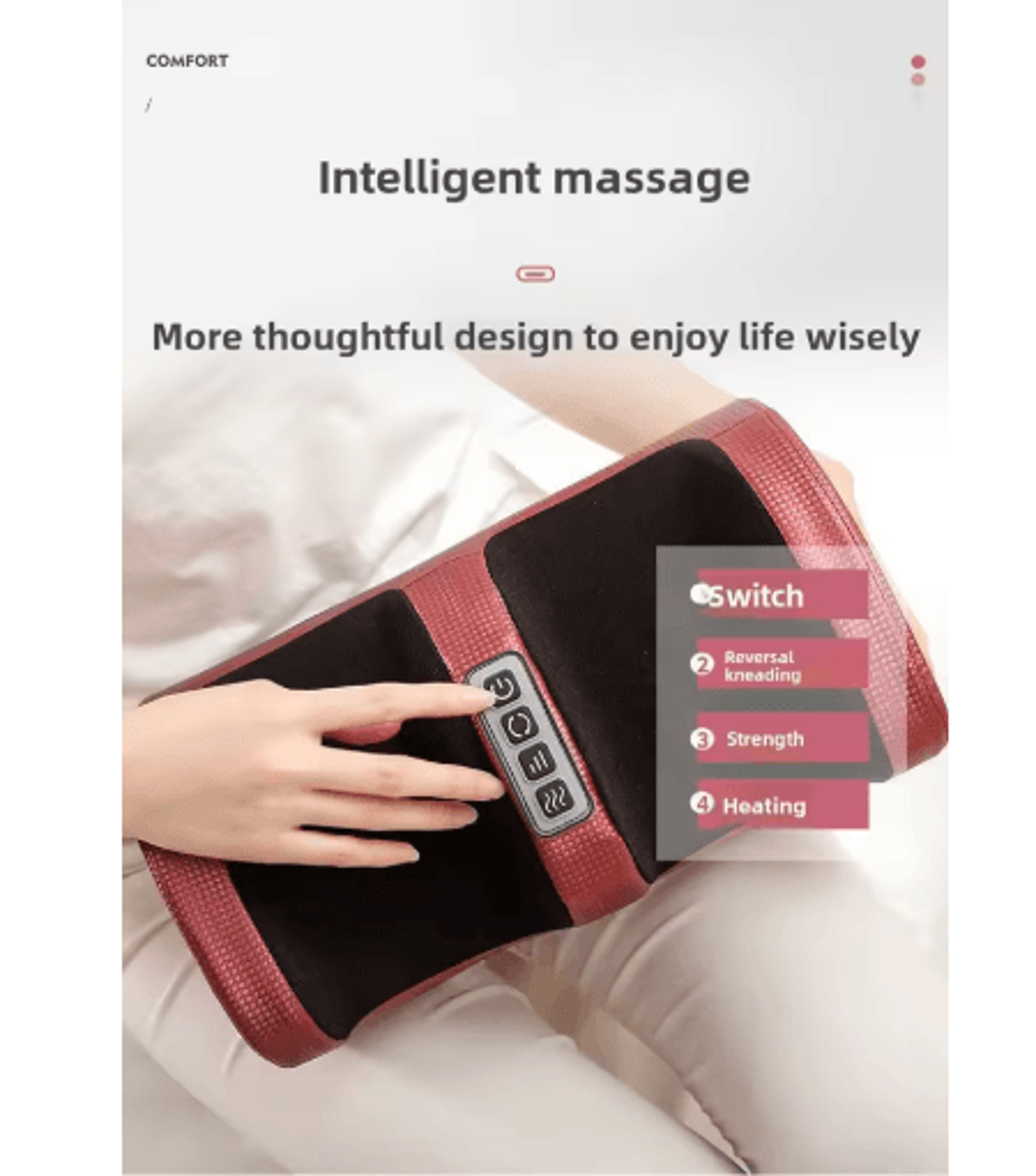 Heated Foot Massage Machine With Deep Kneading  Constant Temperature Foot Calf  Arm Massager 6