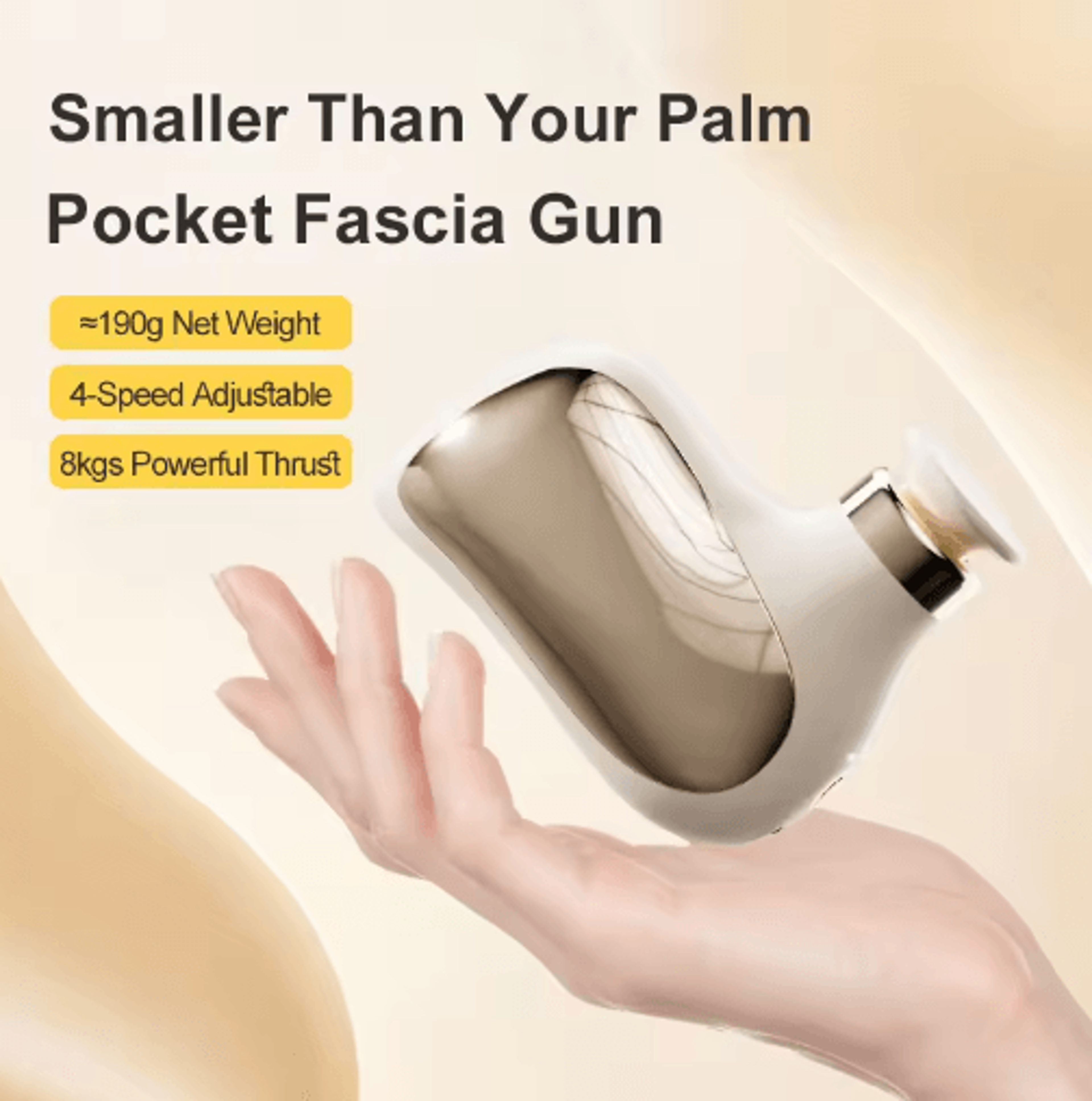 Multifunctional Mini Massage Gun  Cordless Muscle Relaxation Massager With Silicone Vibration Head 0