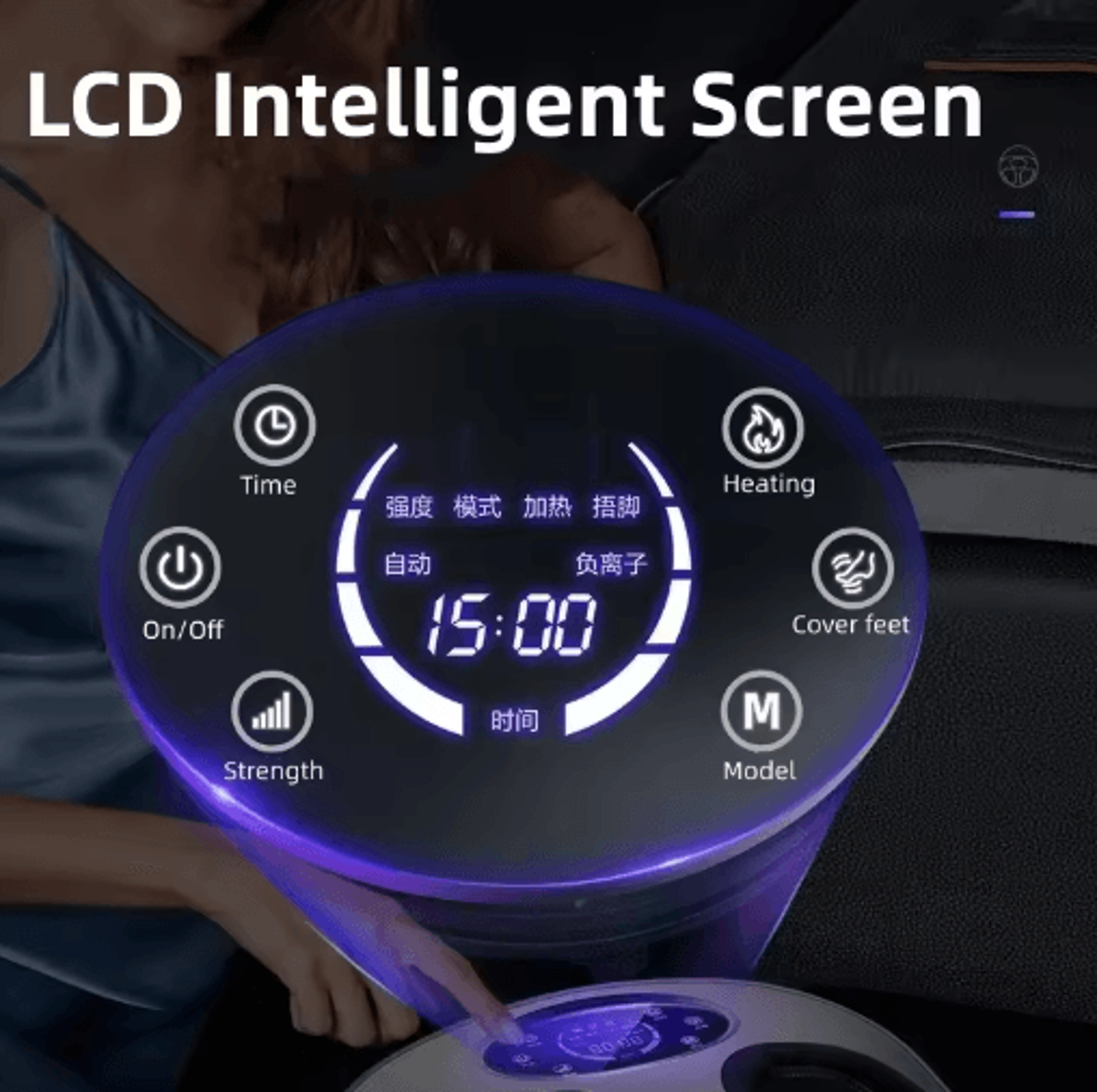 Fully Automatic Shiatsu Foot Massager Machine With Heat  Air Compression 8