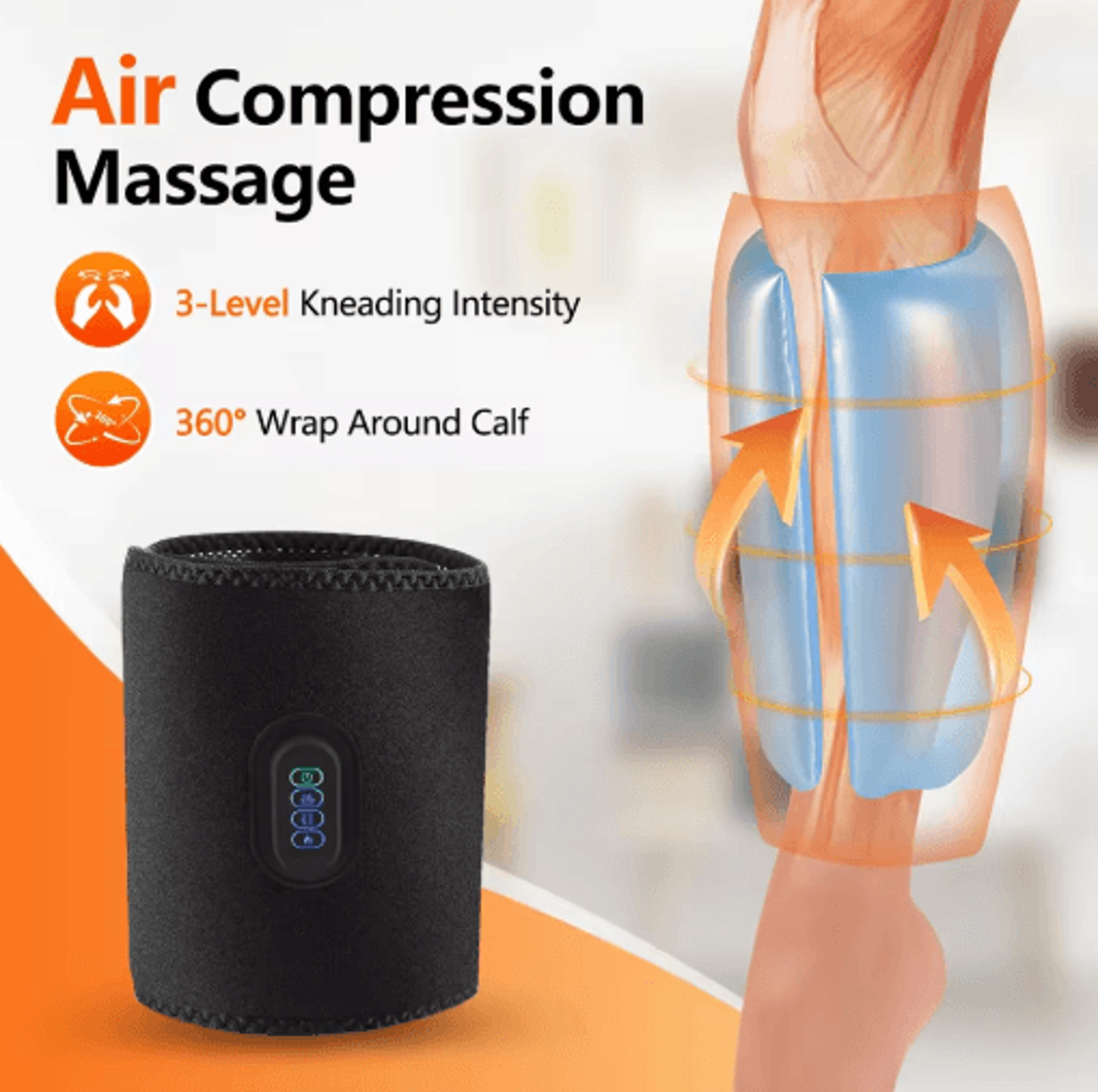 Wireless Air Compression Calf Massager With Heat Vibration  Rechargeable Design 7