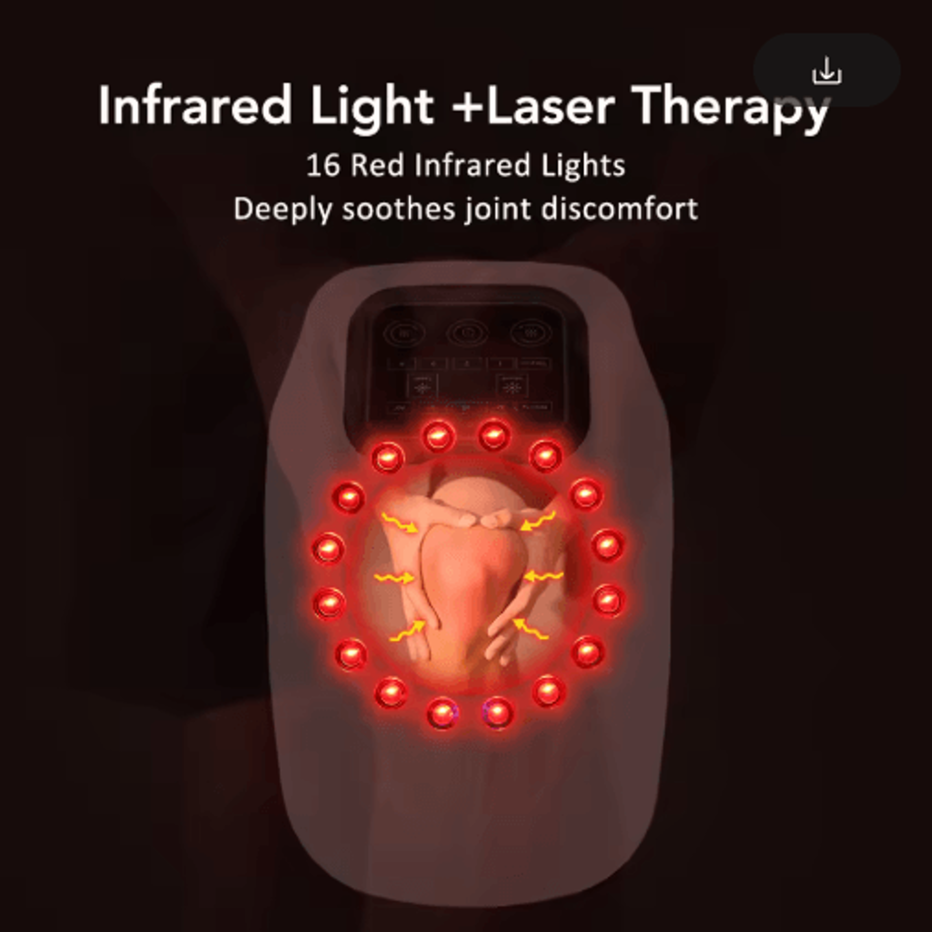 Cordless Knee Massager With Infrared Heat  Vibration  Electric Heated Knee Brace For Joint Support 5
