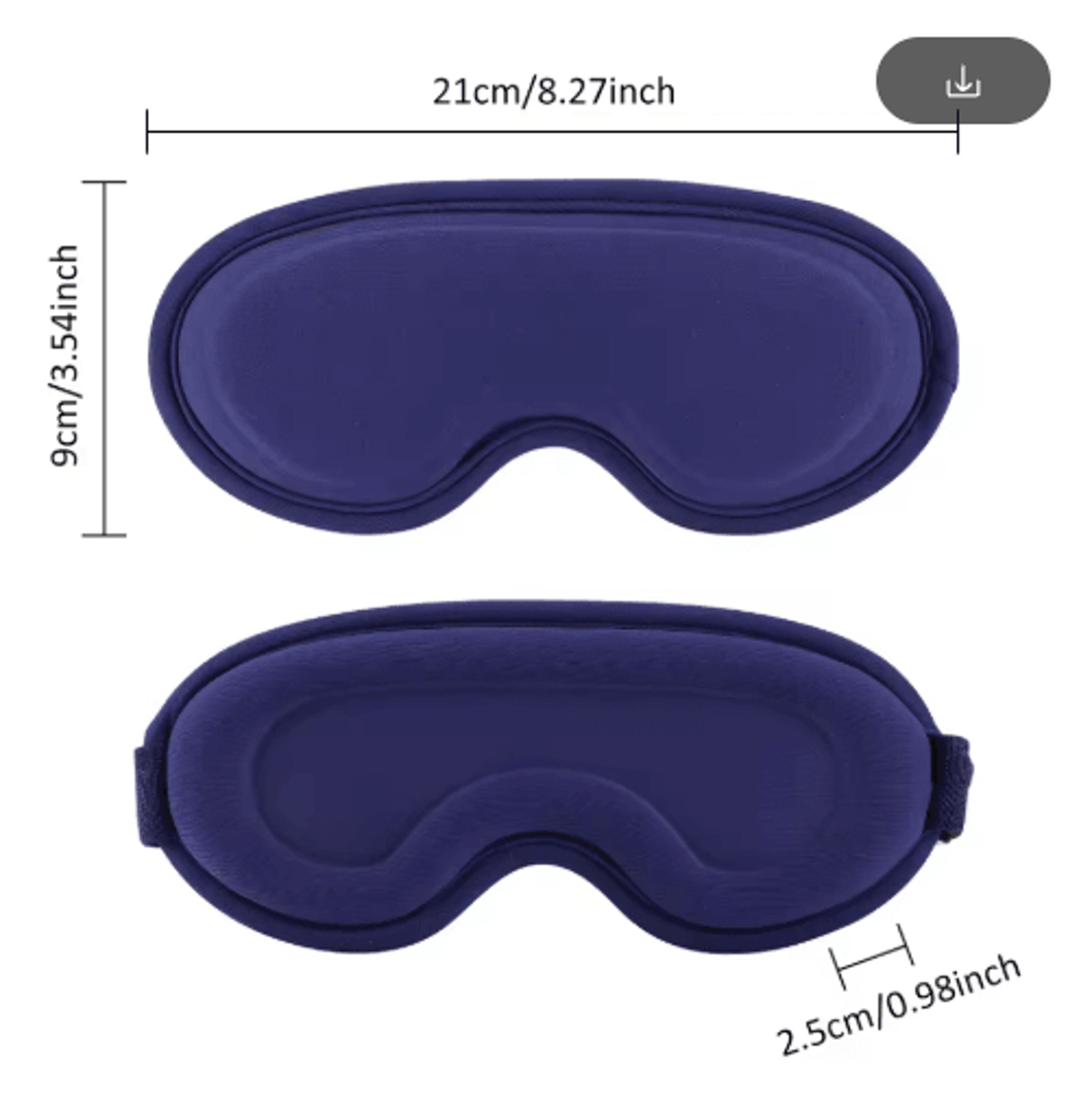 USB Heated Eye Massager With Vibration  Blackout Warm Compress Sleep Mask For Eye Strain Relief 3