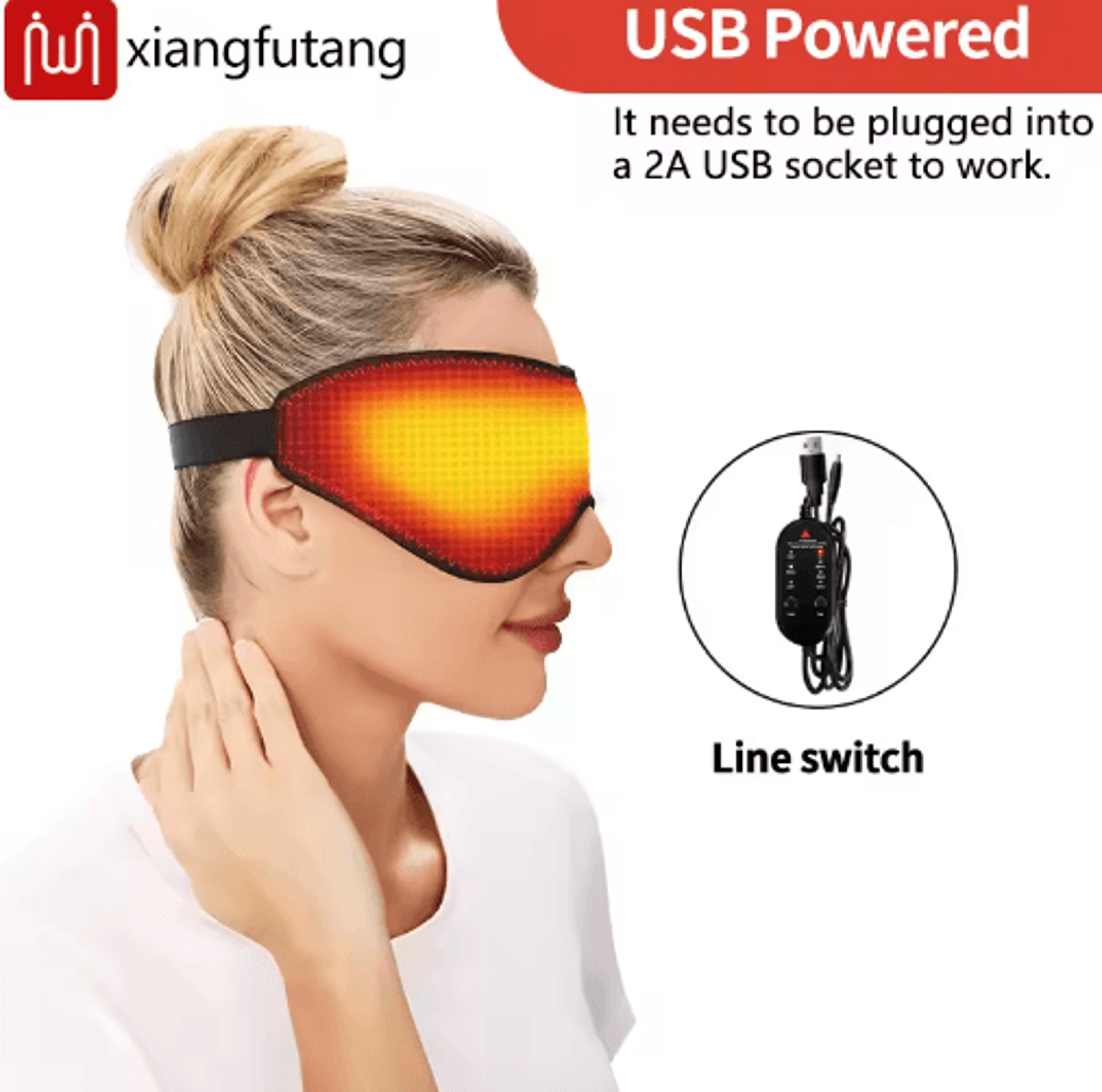 Electric Heated Eye Mask With Warm Compress  3Level Heating Eye Pad For Dry Eye Comfort  Restful Sl 6