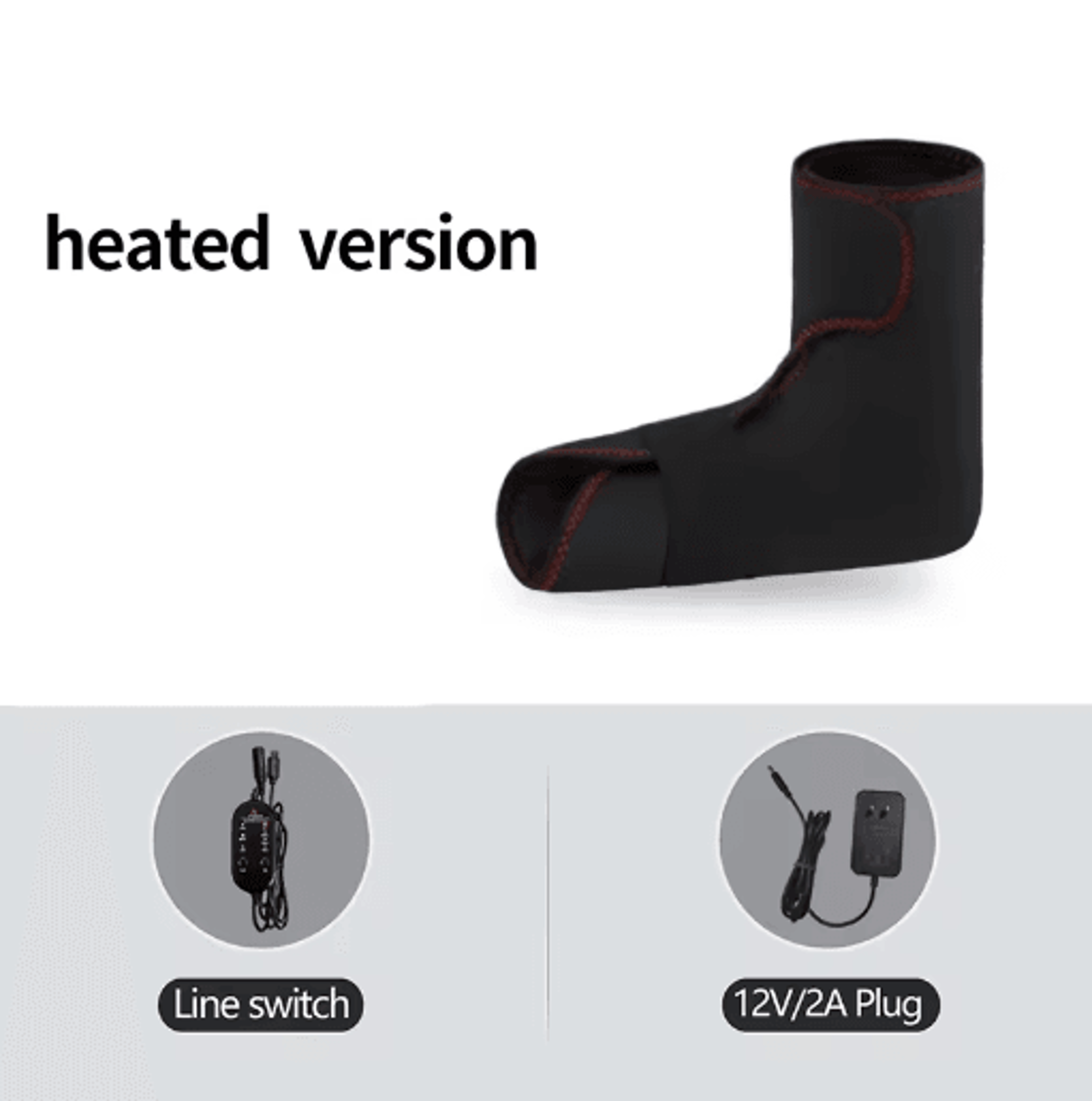 Electric Heated Foot Wrap With Vibration  Deep Heating Foot  Ankle Massager For Heel Comfort 2
