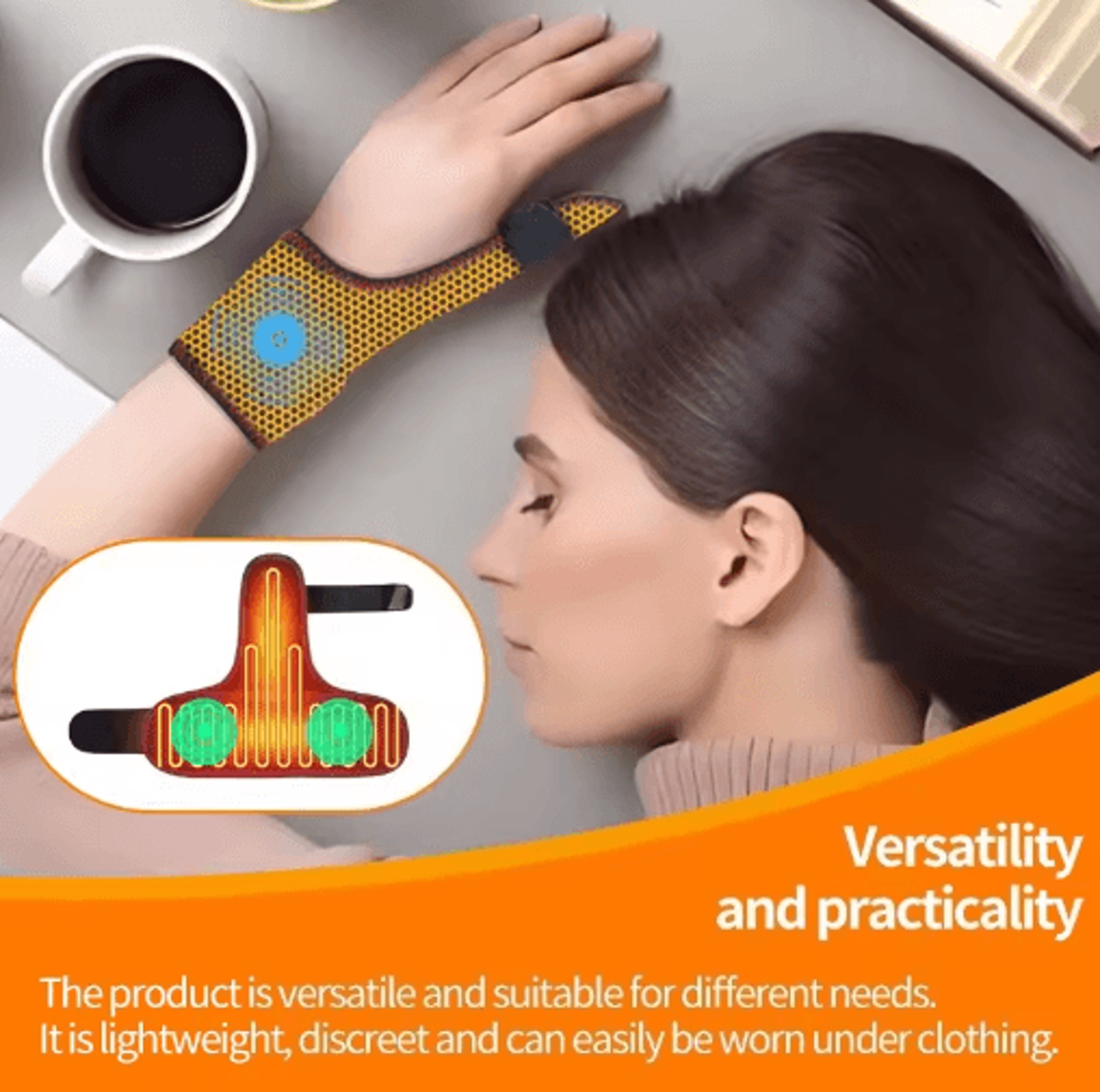 Electric Heated Thumb  Wrist Support Brace  Finger Heating Pad With Thumb Stabilizer For Everyday C 6