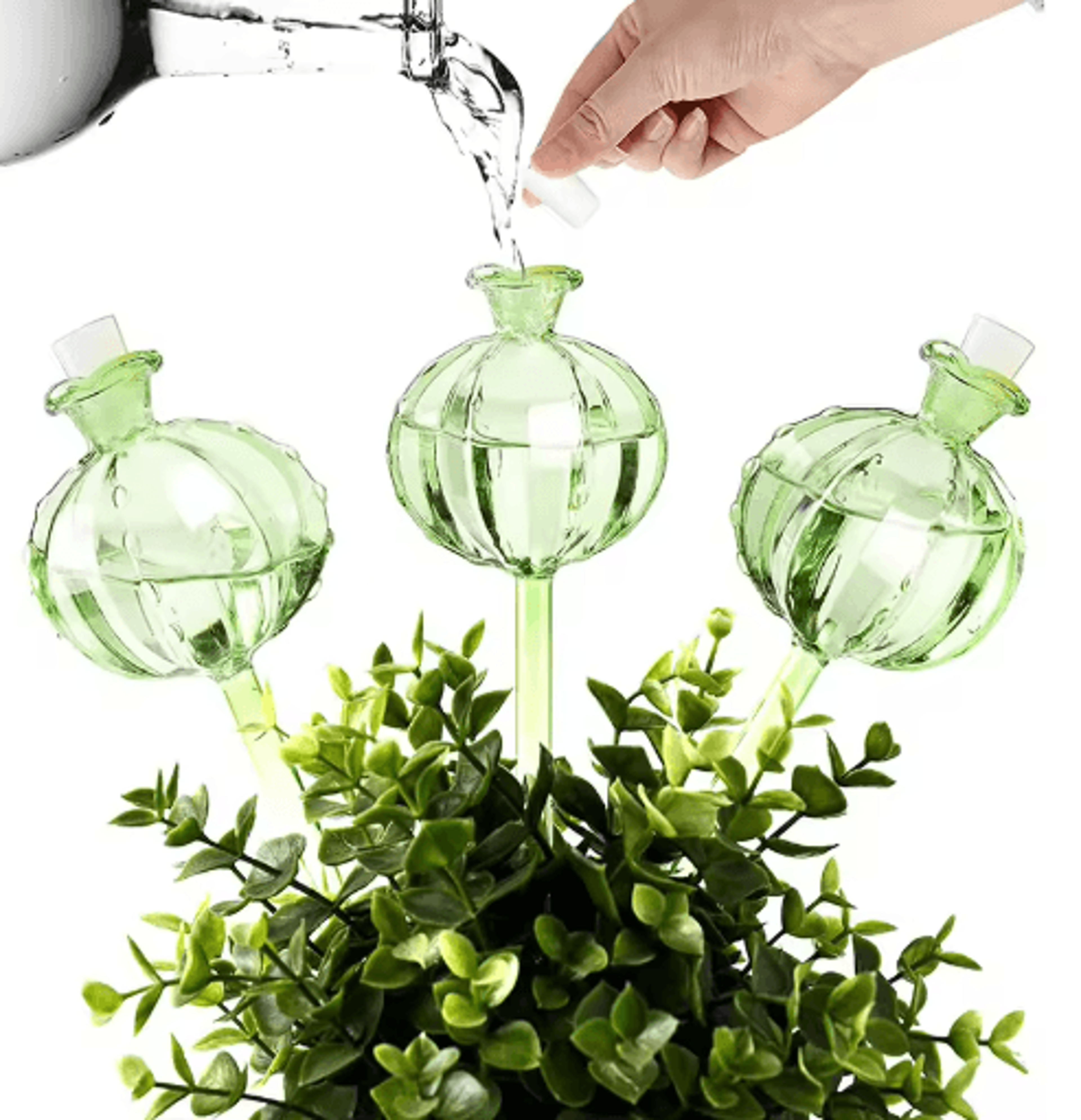 Glass Automatic Plant Watering Bulbs  SelfWatering Drip Irrigation Globes For Indoor  Outdoor Plant 7