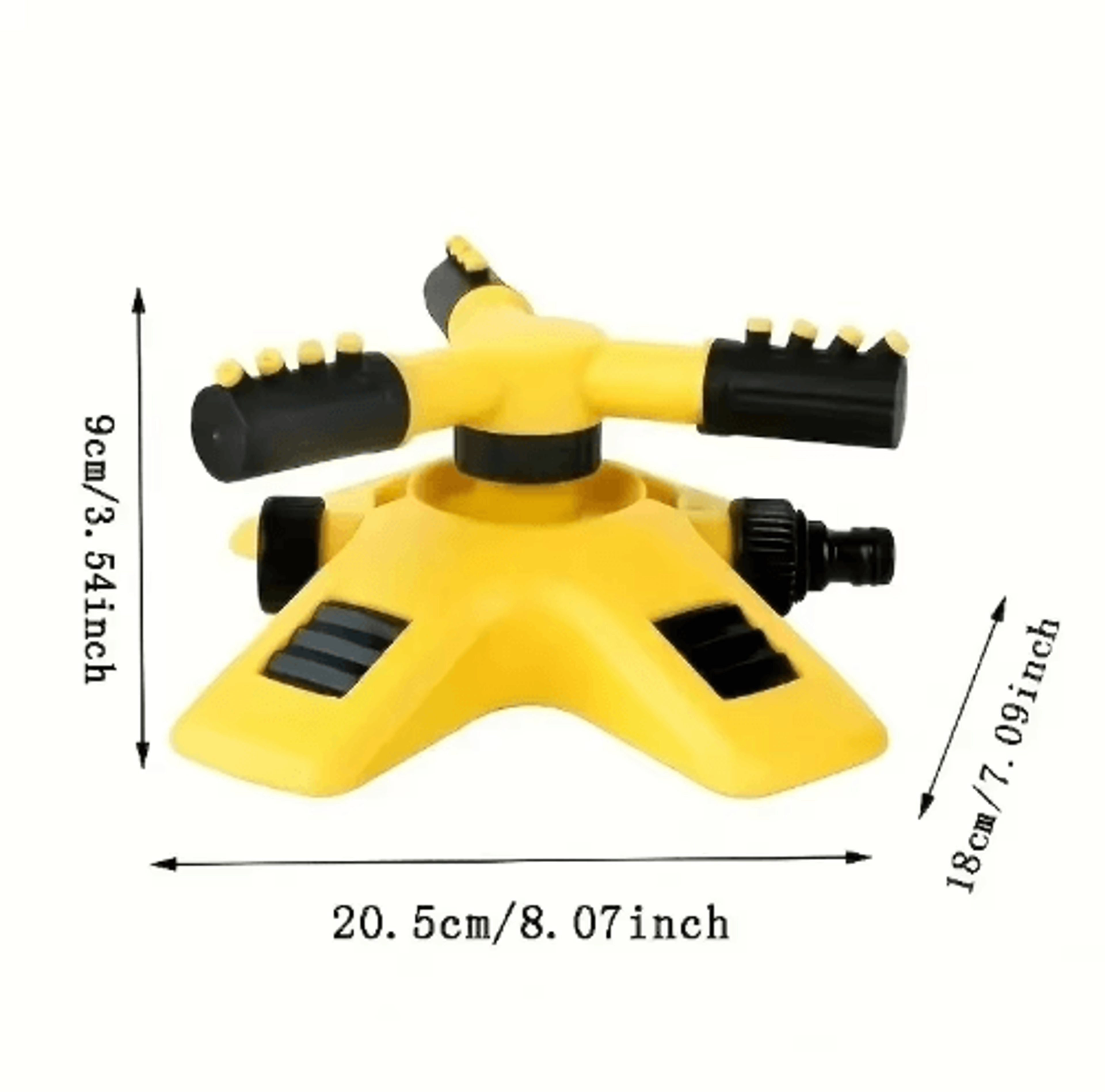 360 Automatic Rotating Garden Sprinkler  Large Area Lawn  Yard Irrigation Watering System 8