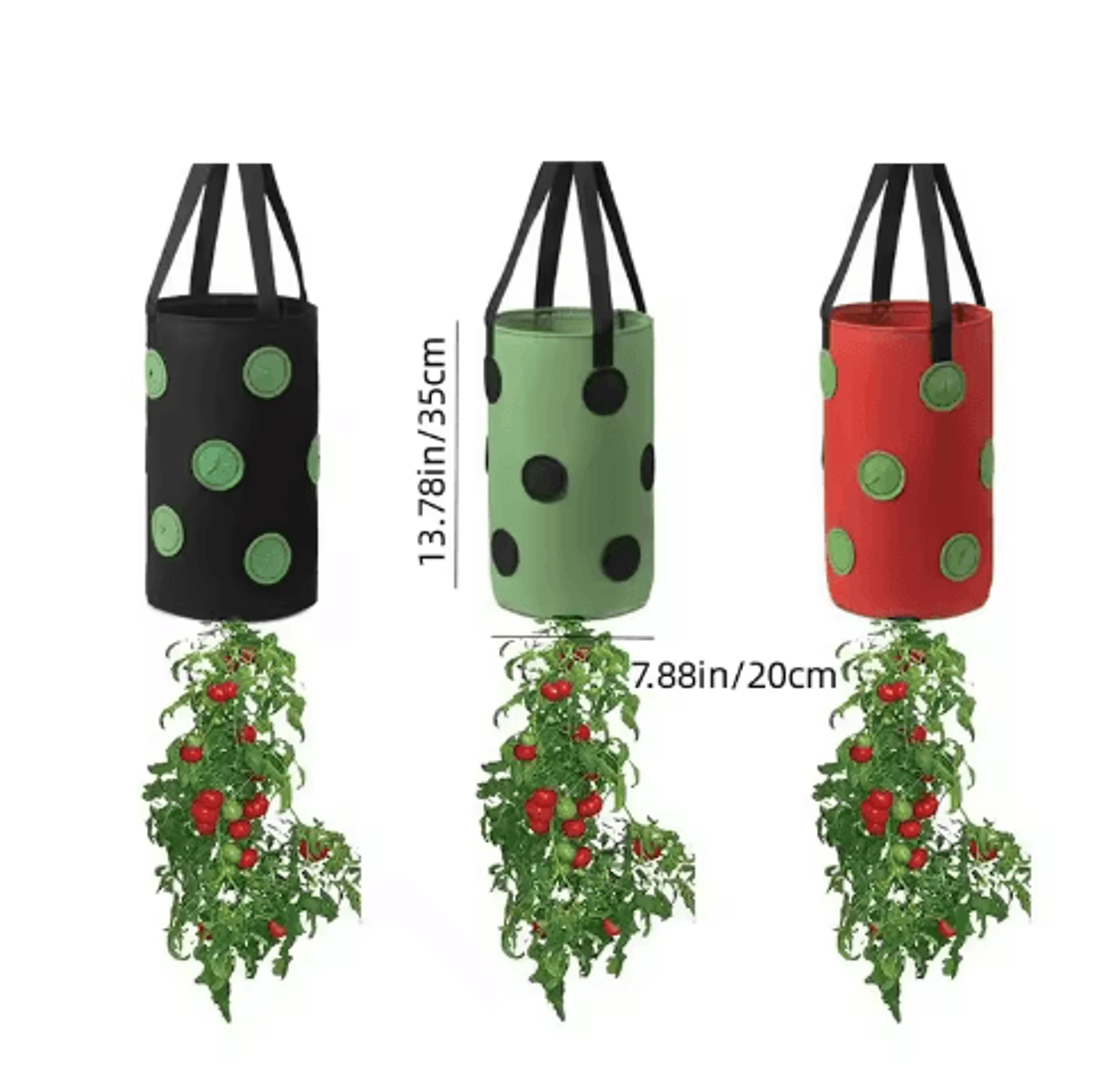 13Pocket Felt Hanging Grow Bag  MultiFunction Vertical Planter For Tomatoes Strawberries Flowers  V 5