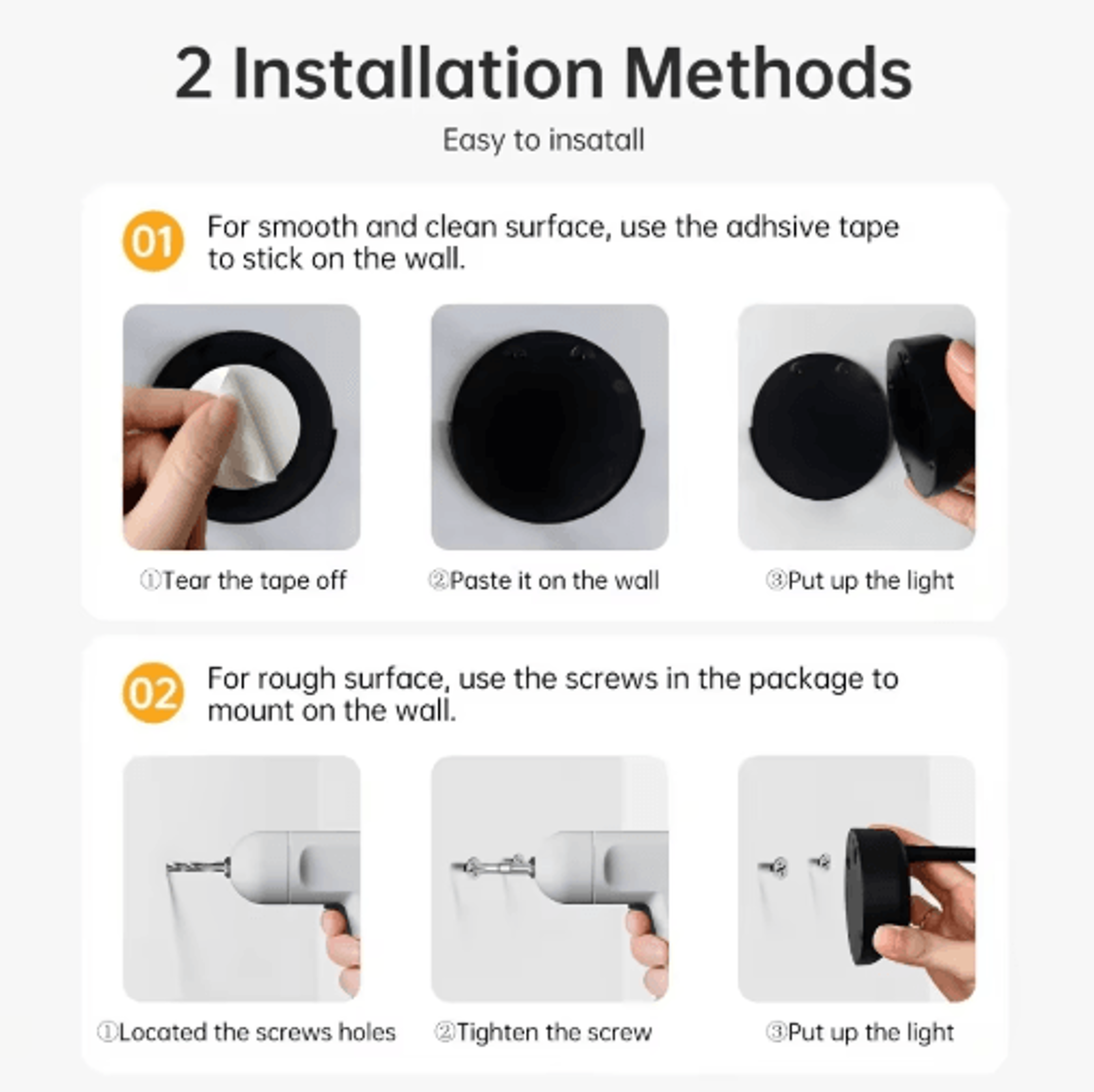 HPH USB Rechargeable Motion Sensor LED Wall Light  Wireless Dimmable Spotlight For Paintings  Pictu 9