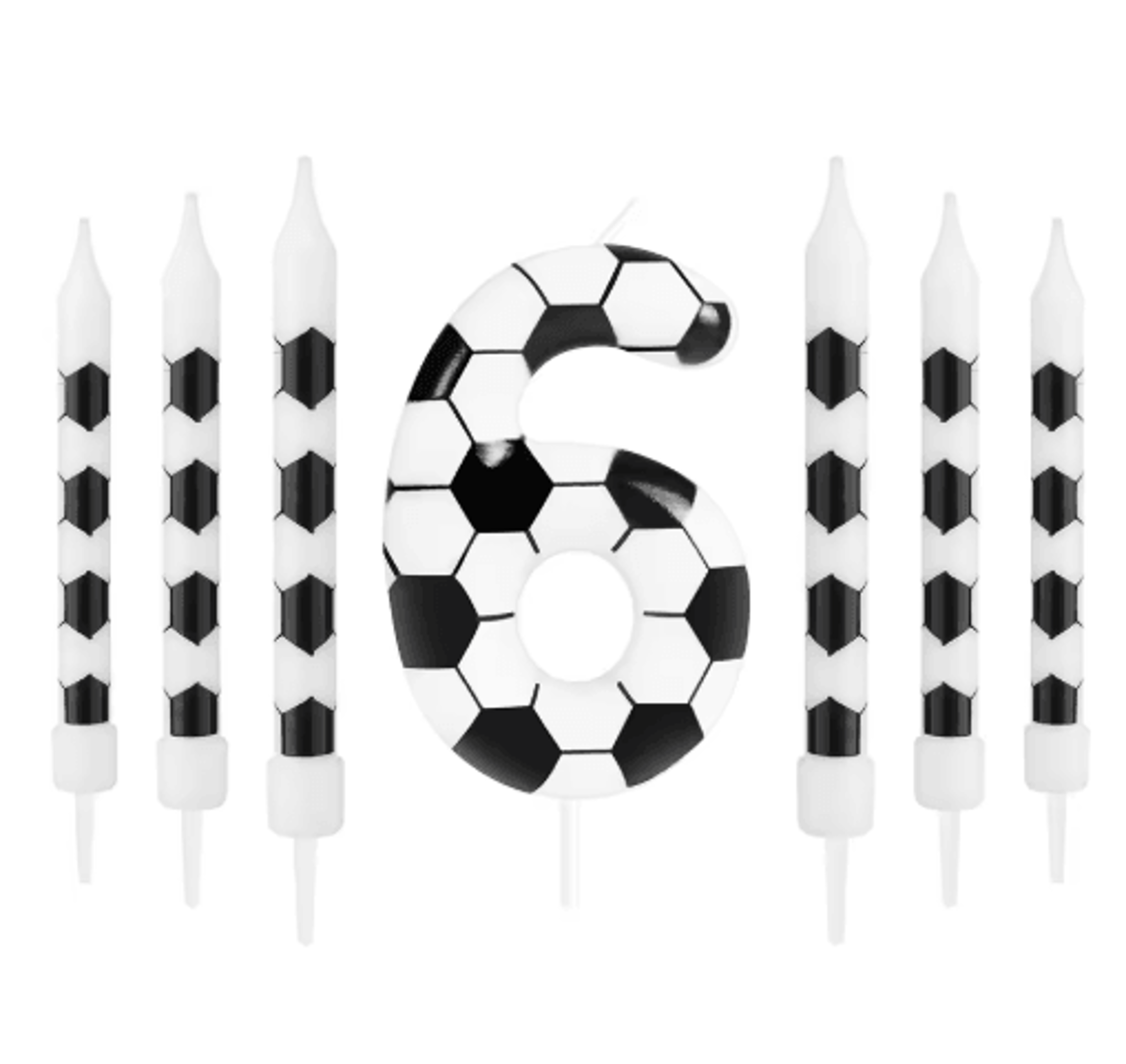 7PCS Soccer Theme Birthday Cake Candles  Football Party Decorations For Boys  Girls 1