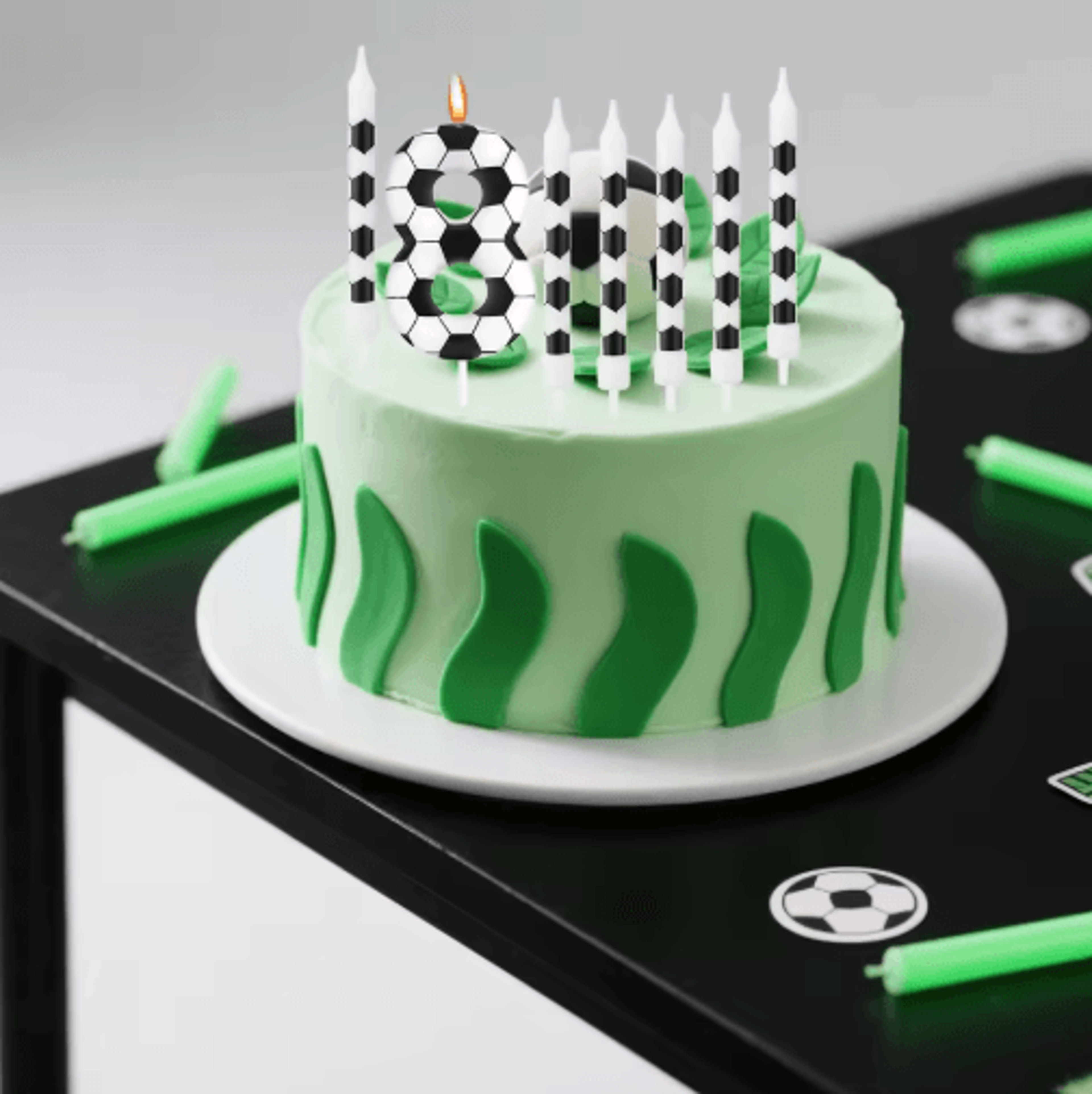 7PCS Soccer Theme Birthday Cake Candles  Football Party Decorations For Boys  Girls 11