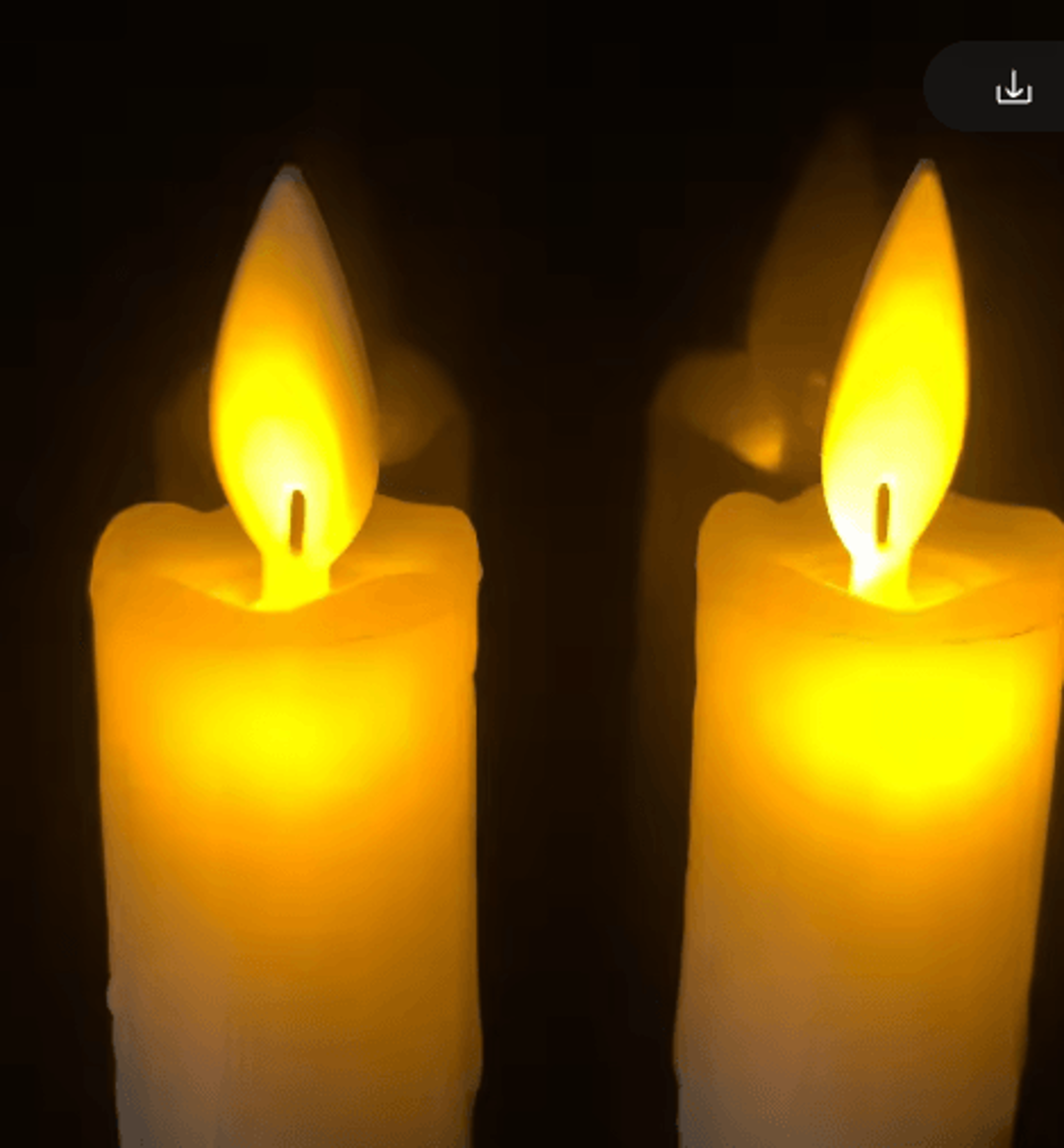 LED Taper Candles With Dancing Moving Wick  Battery Operated Wax Candlesticks With Remote Control H 7
