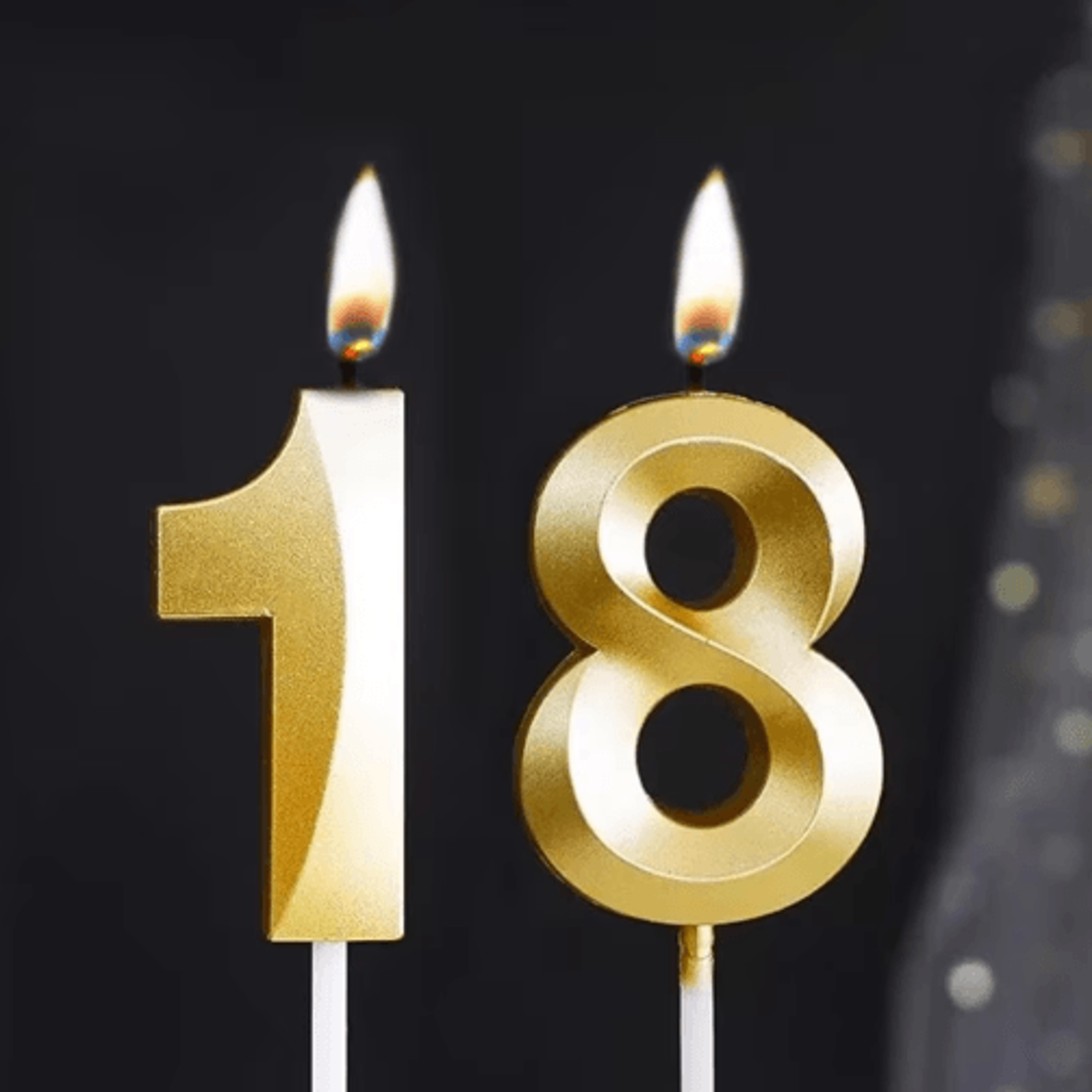 3D Gold Diamond Number Birthday Candles 09  Large Smokeless Cake Toppers For Birthdays  Anniversari 13