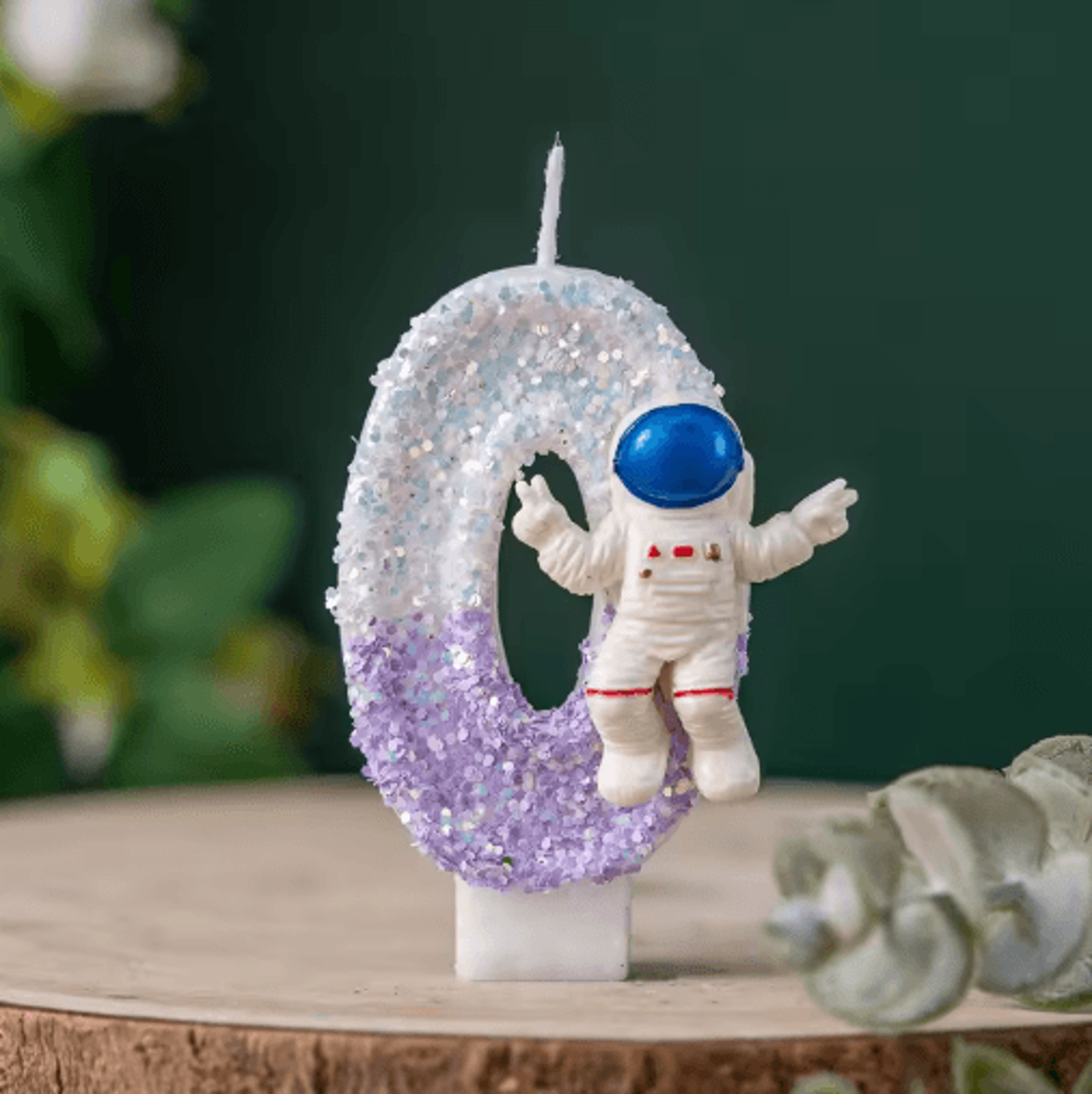 Astronaut Number Birthday Candle  SpaceThemed Digital Cake Topper For Kids Birthday Parties 9