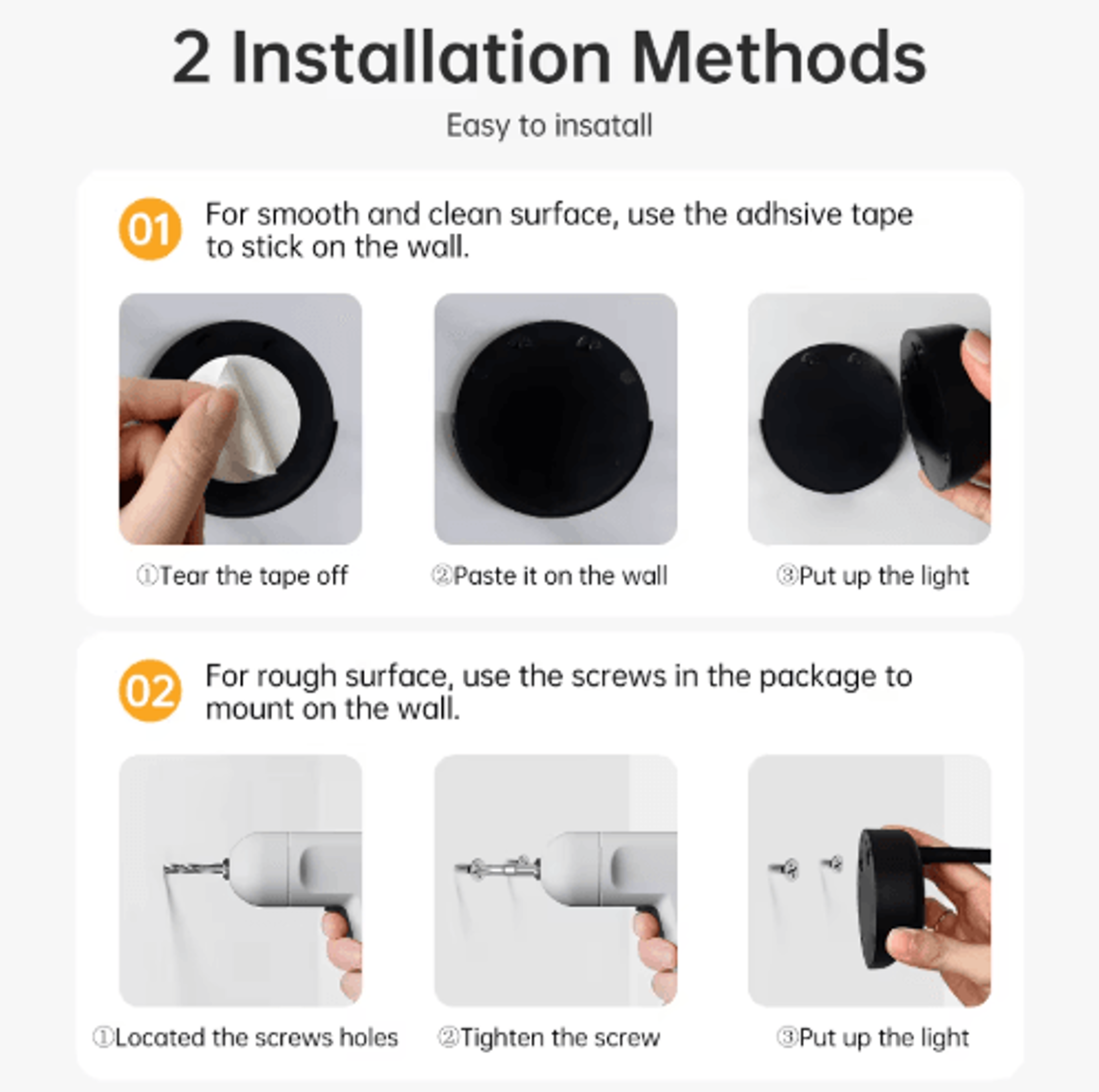Rechargeable Motion Sensor LED Wall Lamp  Wireless Dimmable Spotlight For Artwork  Night Lighting 4