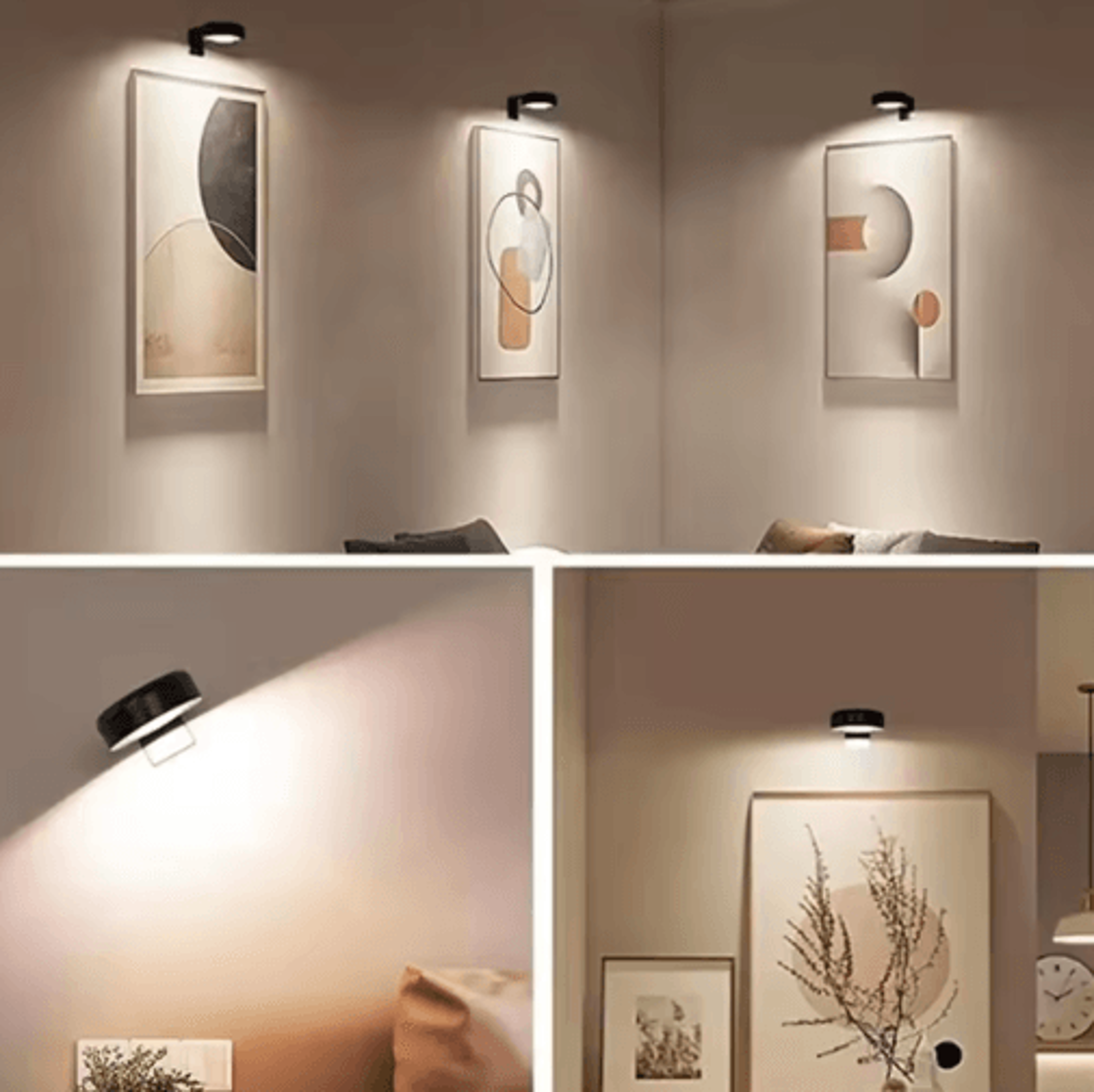 RGB Wireless Picture Light  13Color Dimmable Battery Operated Painting Lamp With Remote Control 7