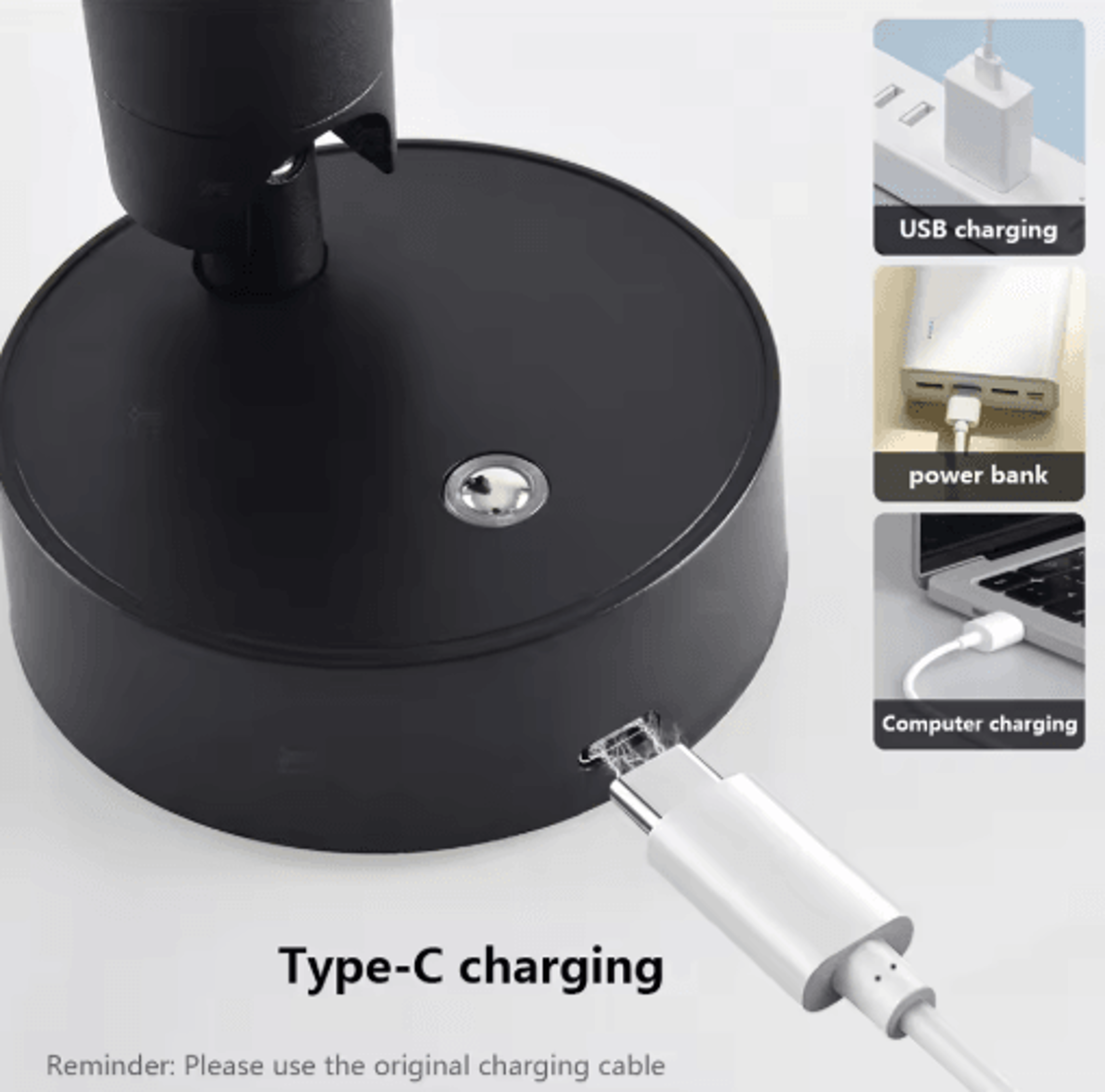 Mini Magnetic LED Spotlight  Wireless Rechargeable Dimmable Wall Light With 3 Lighting Modes 9