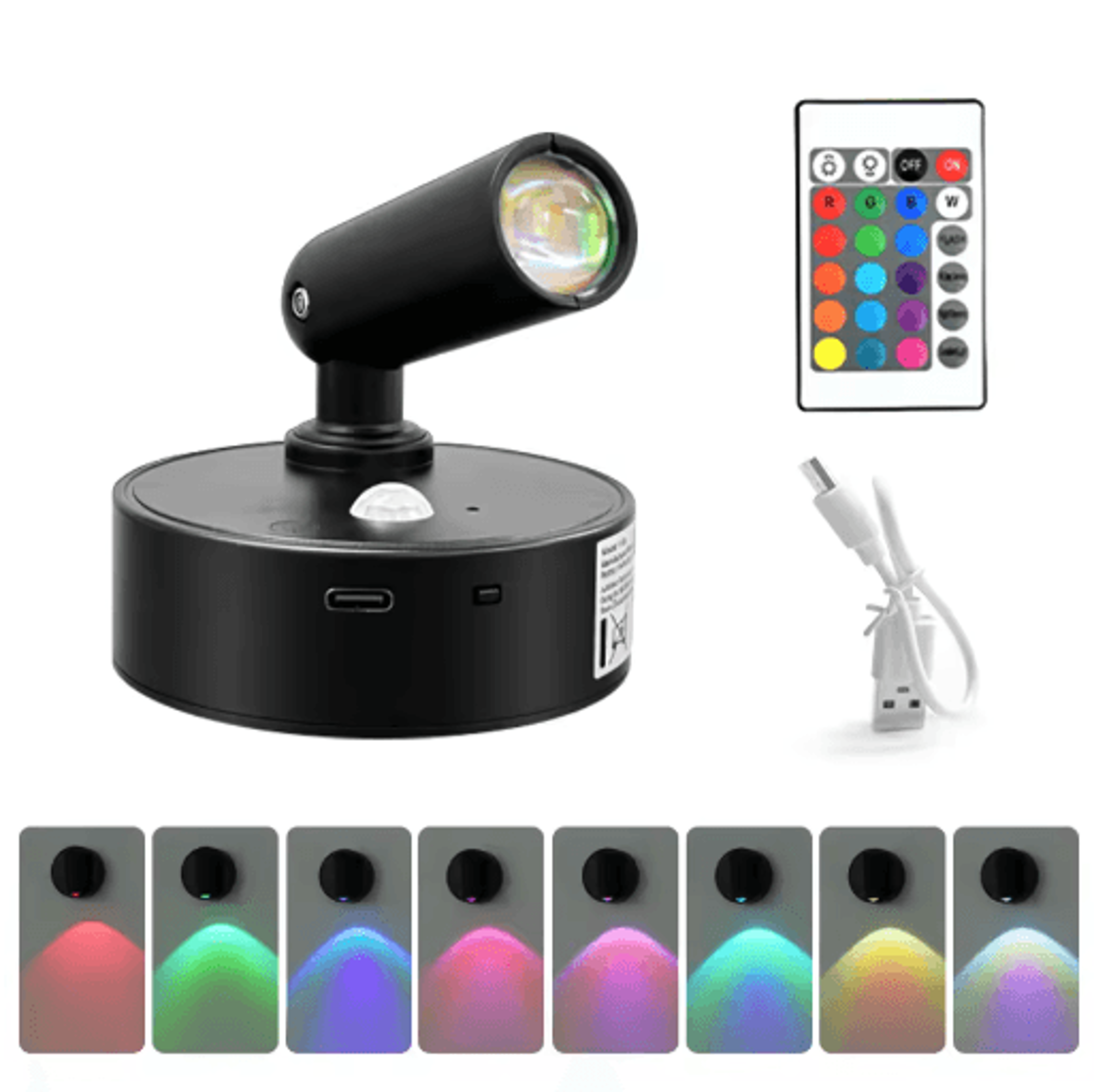Rechargeable Motion Sensor LED Spotlight  Wireless Wall Light With Remote For Artwork  Bedside Ligh 1