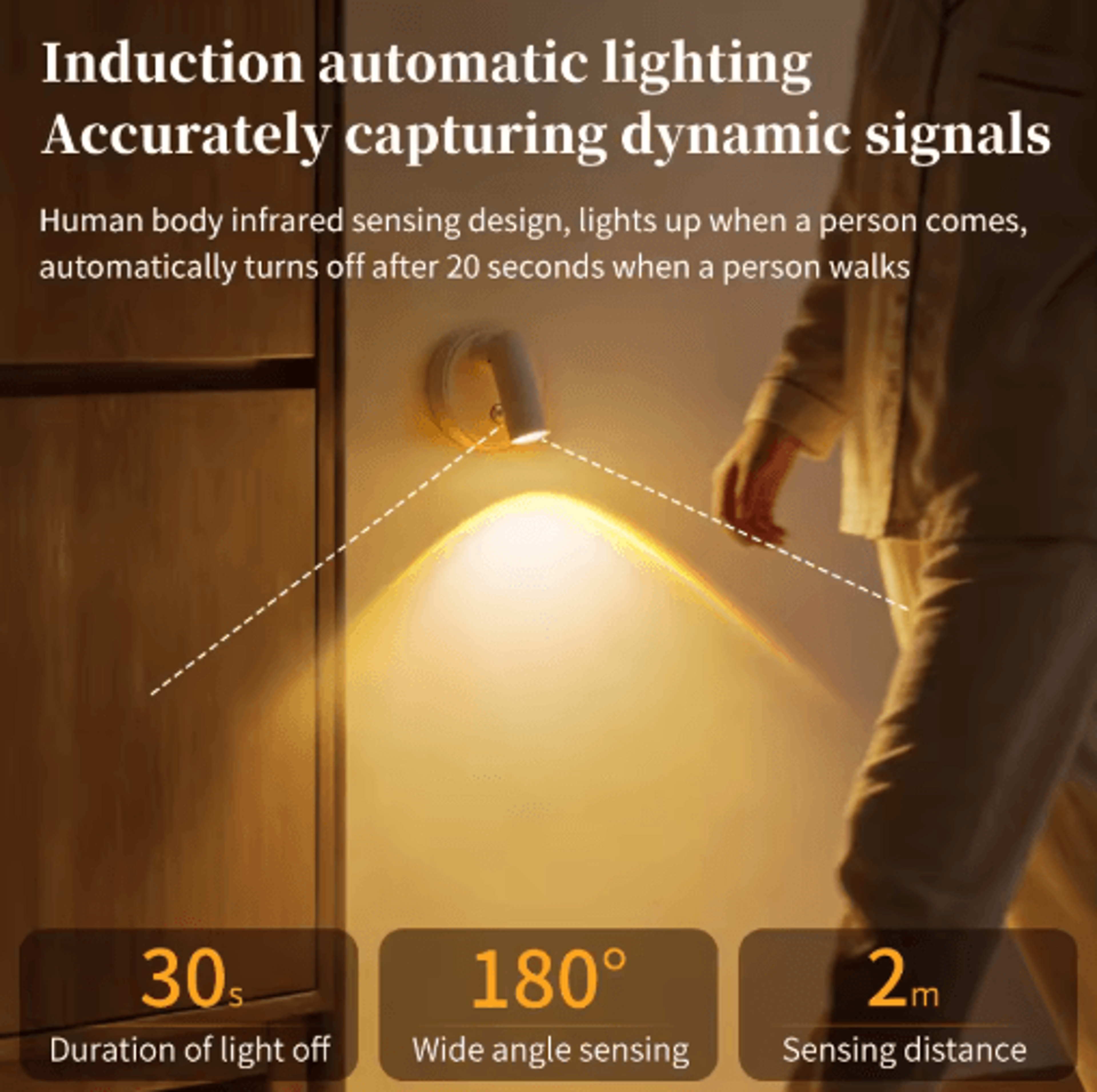 Rechargeable Motion Sensor LED Spotlight  Wireless Wall Light With Remote For Artwork  Bedside Ligh 9