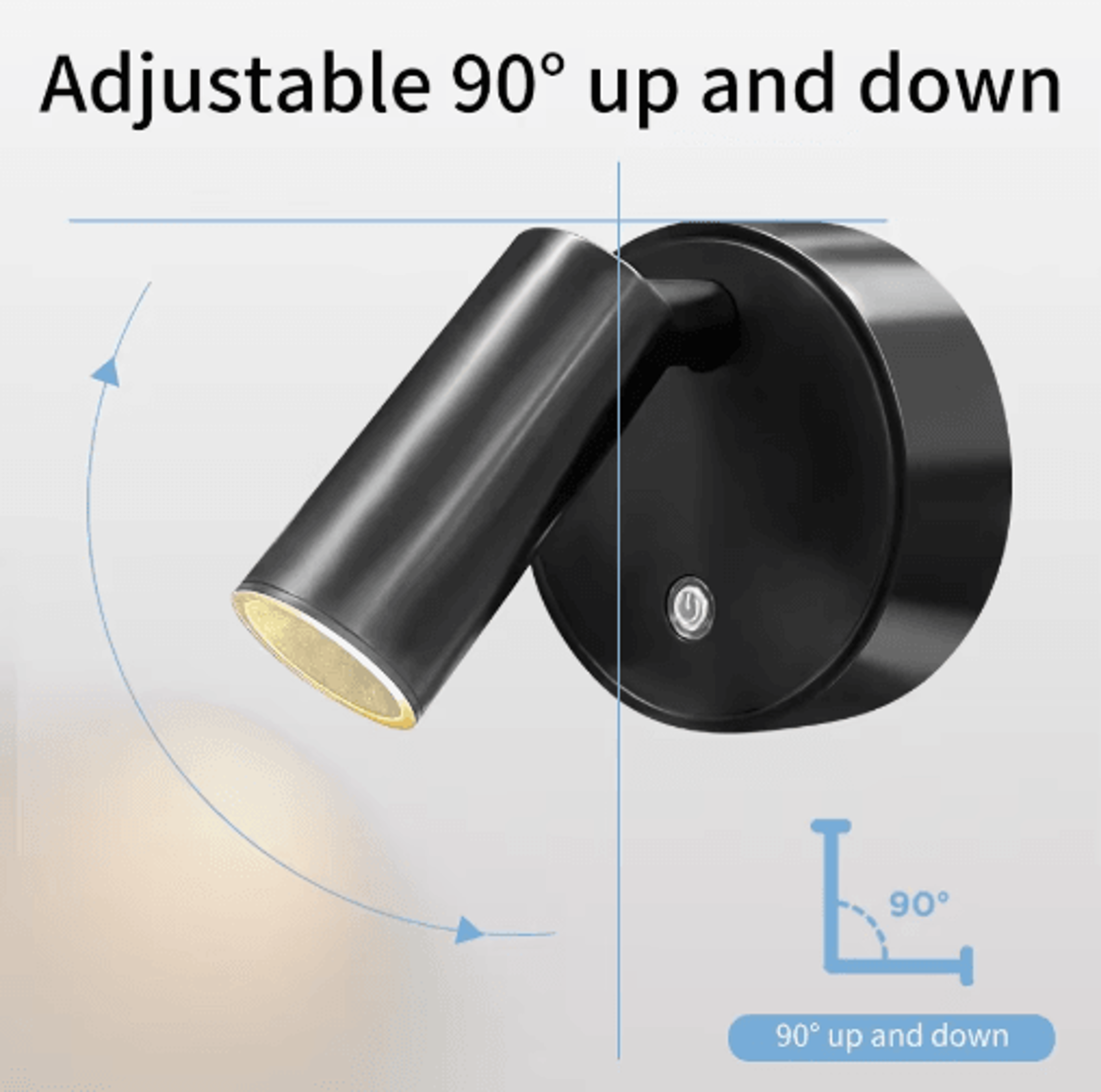 Magnetic LED Wall Light  TypeC Rechargeable Touch Dimmable Cordless Reading Lamp 7