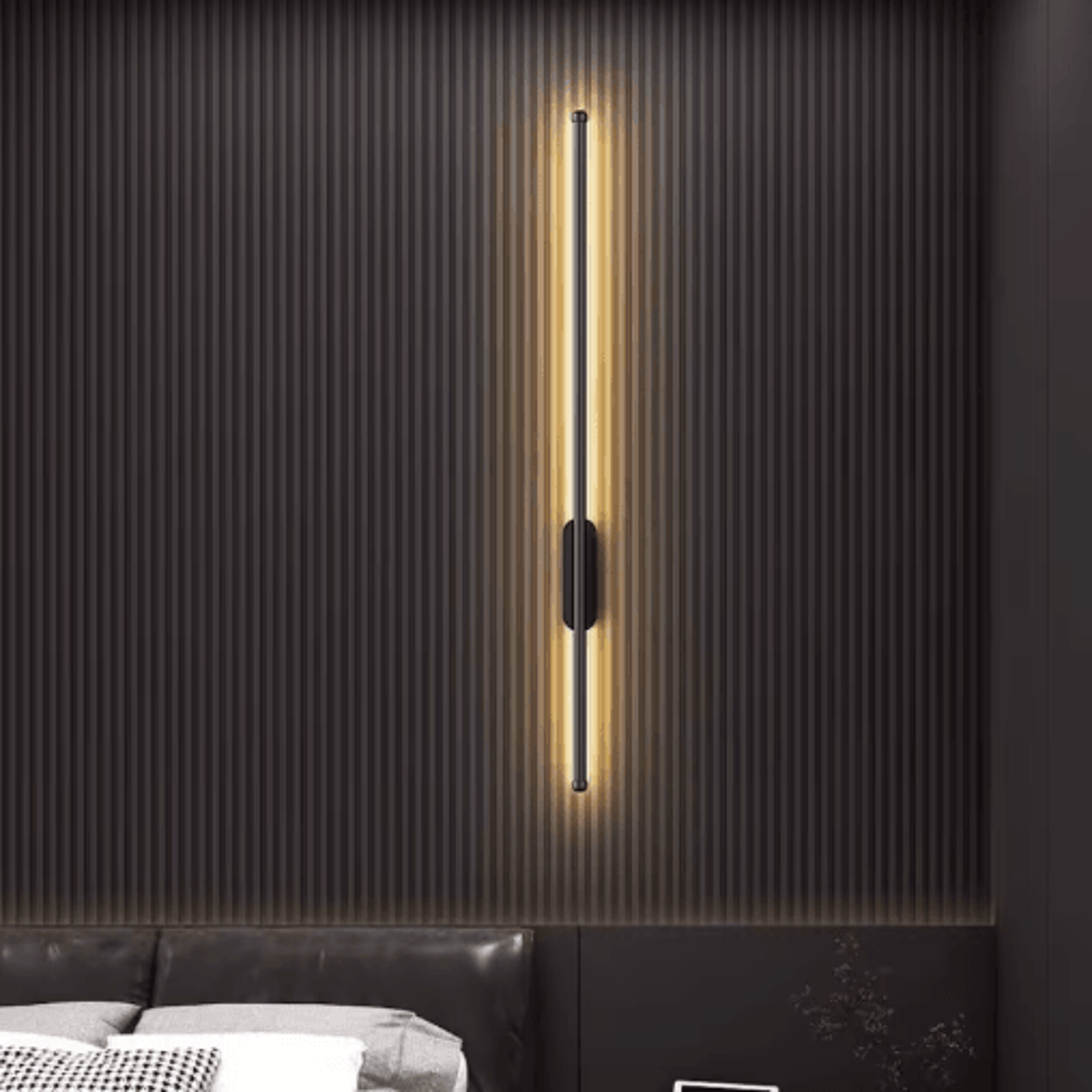 USB Rechargeable LED Wall Lamp  Wireless Dimmable 3Color Wall Light With Remote Control 5