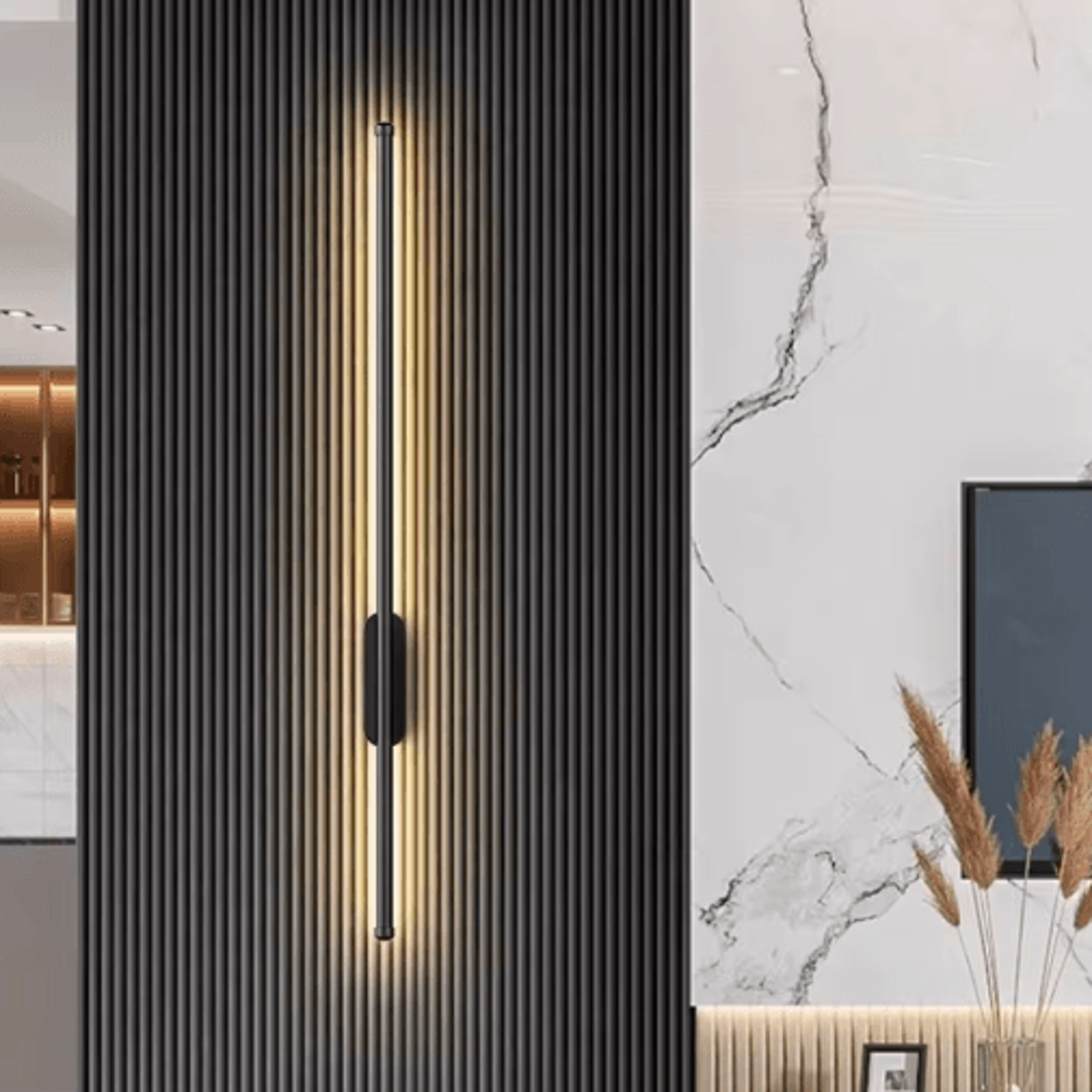 USB Rechargeable LED Wall Lamp  Wireless Dimmable 3Color Wall Light With Remote Control 6