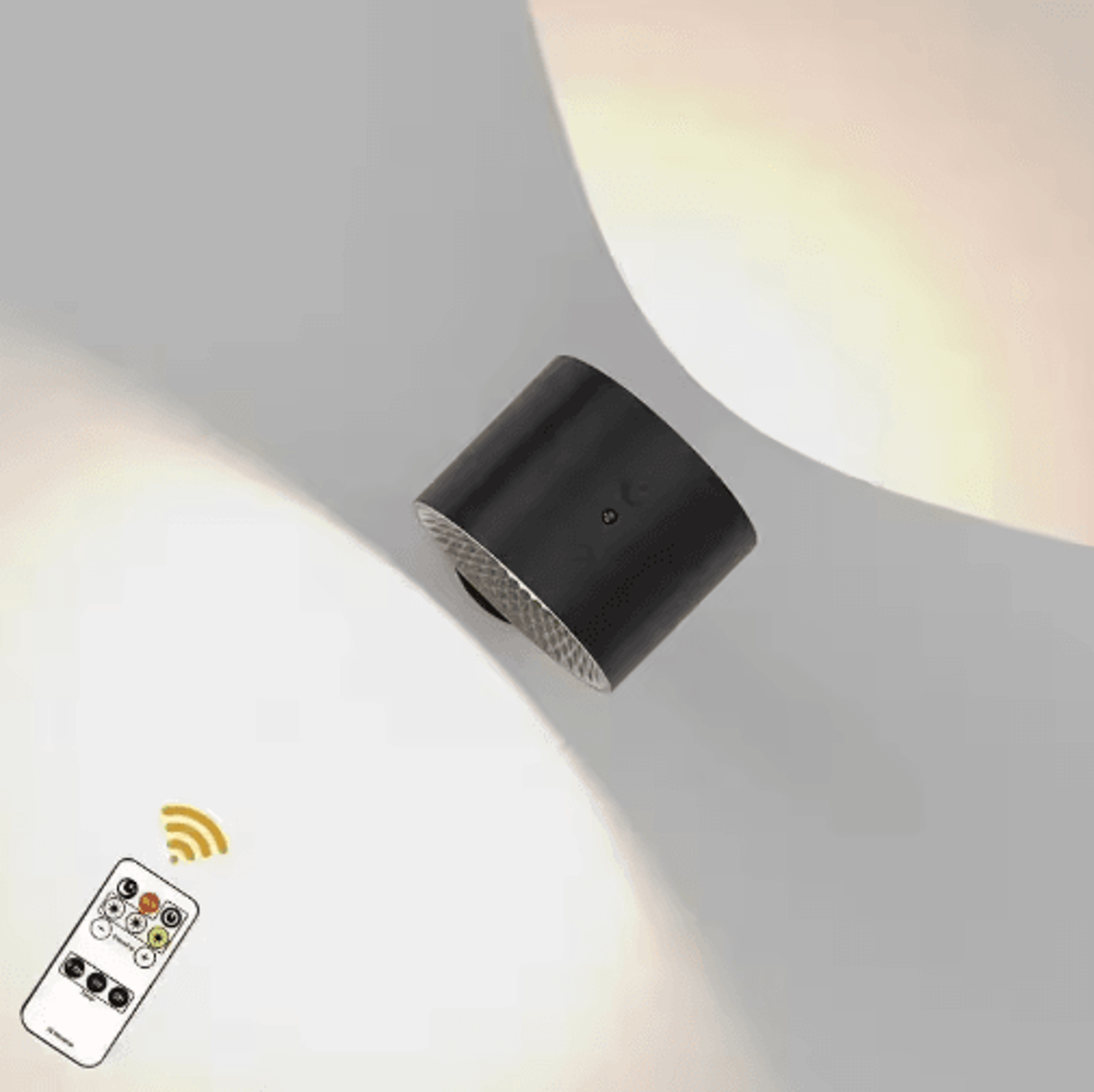Dual Head Rechargeable LED Wall Lamp 360 Rotatable Wireless Reading Light With Touch  Remote Contro 1