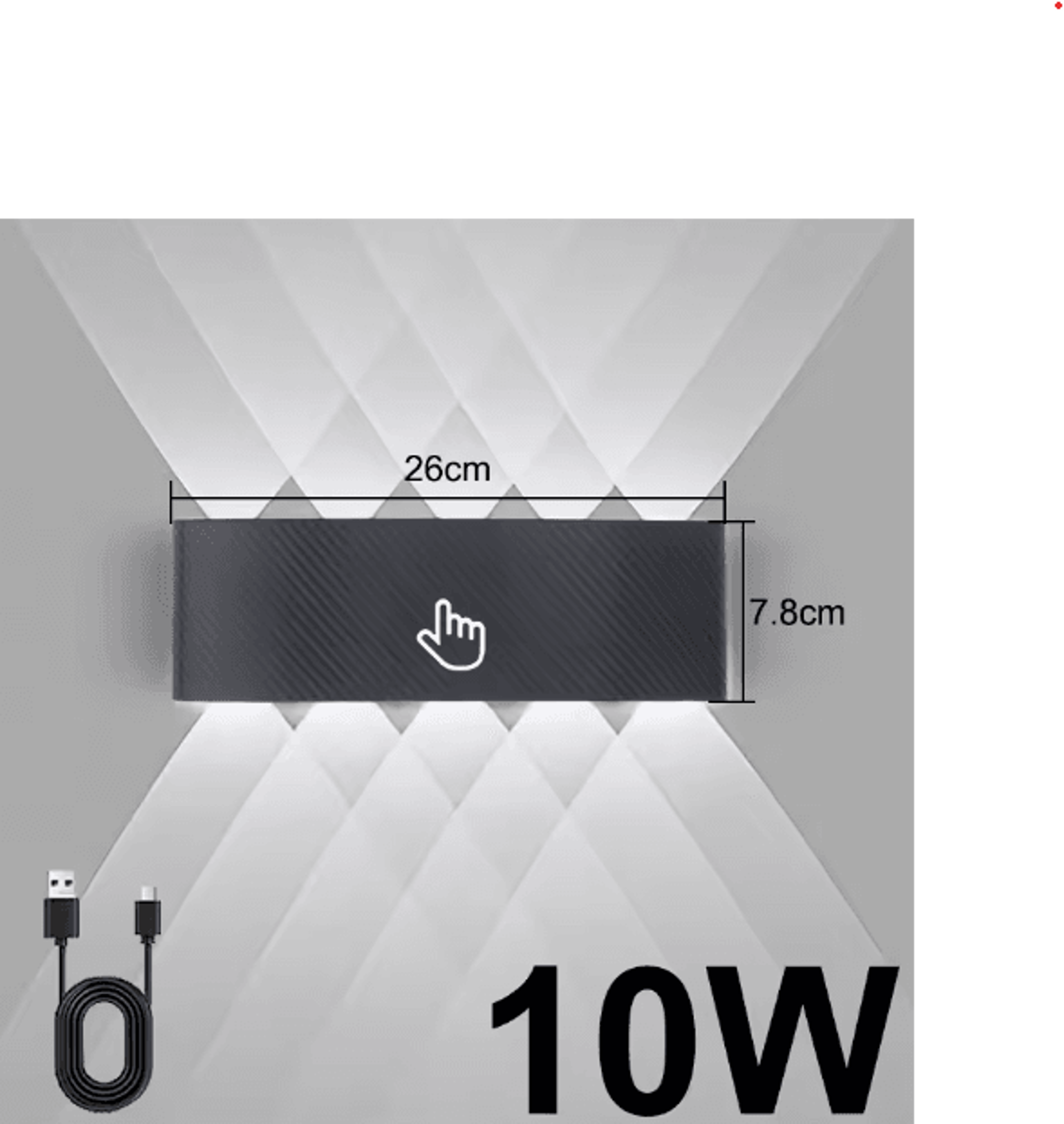 Magnetic Rechargeable LED Wall Light  Wireless Bedside Spotlight With Remote Control  NoDrill Insta 4