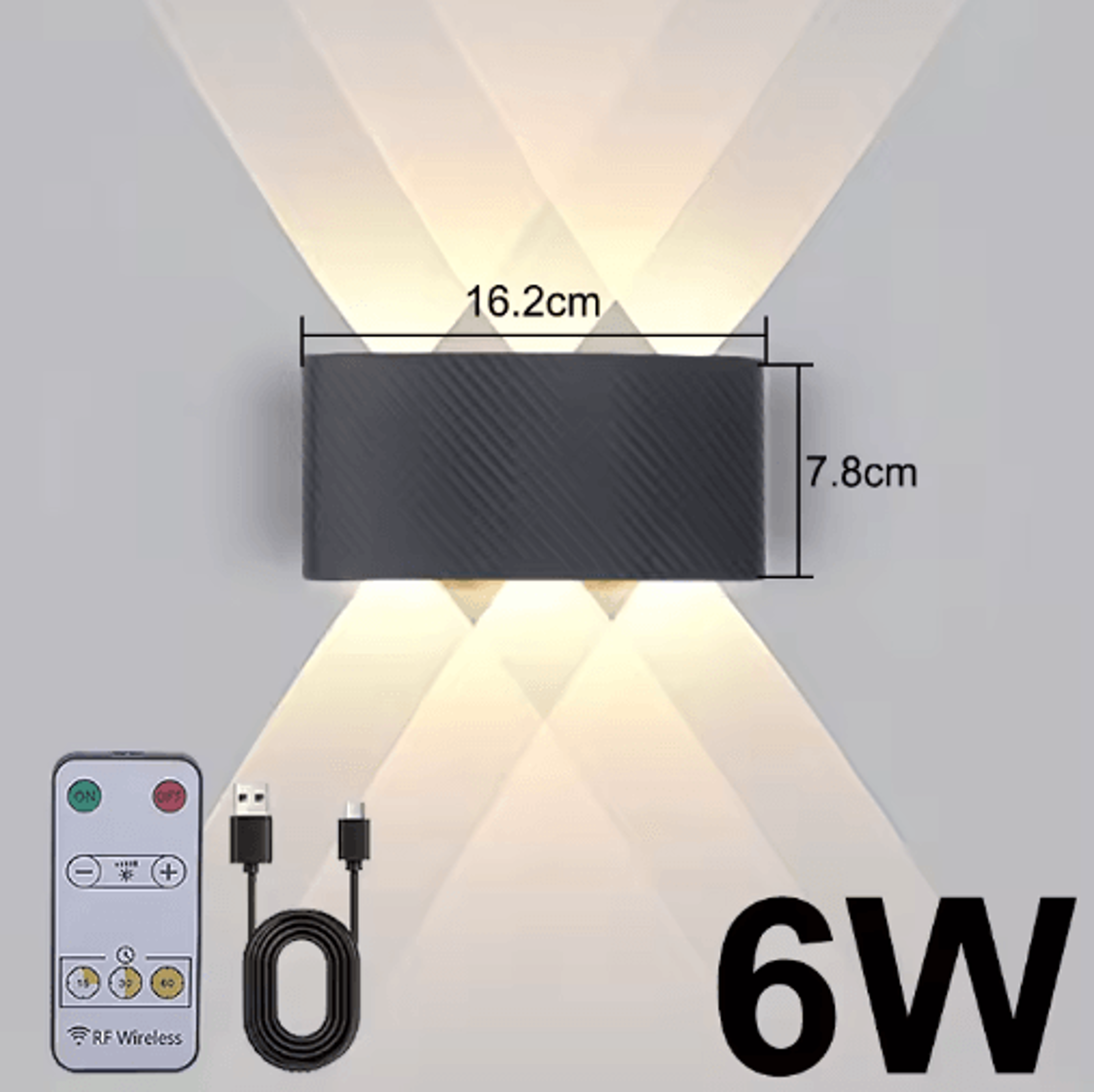 Magnetic Rechargeable LED Wall Light  Wireless Bedside Spotlight With Remote Control  NoDrill Insta 5
