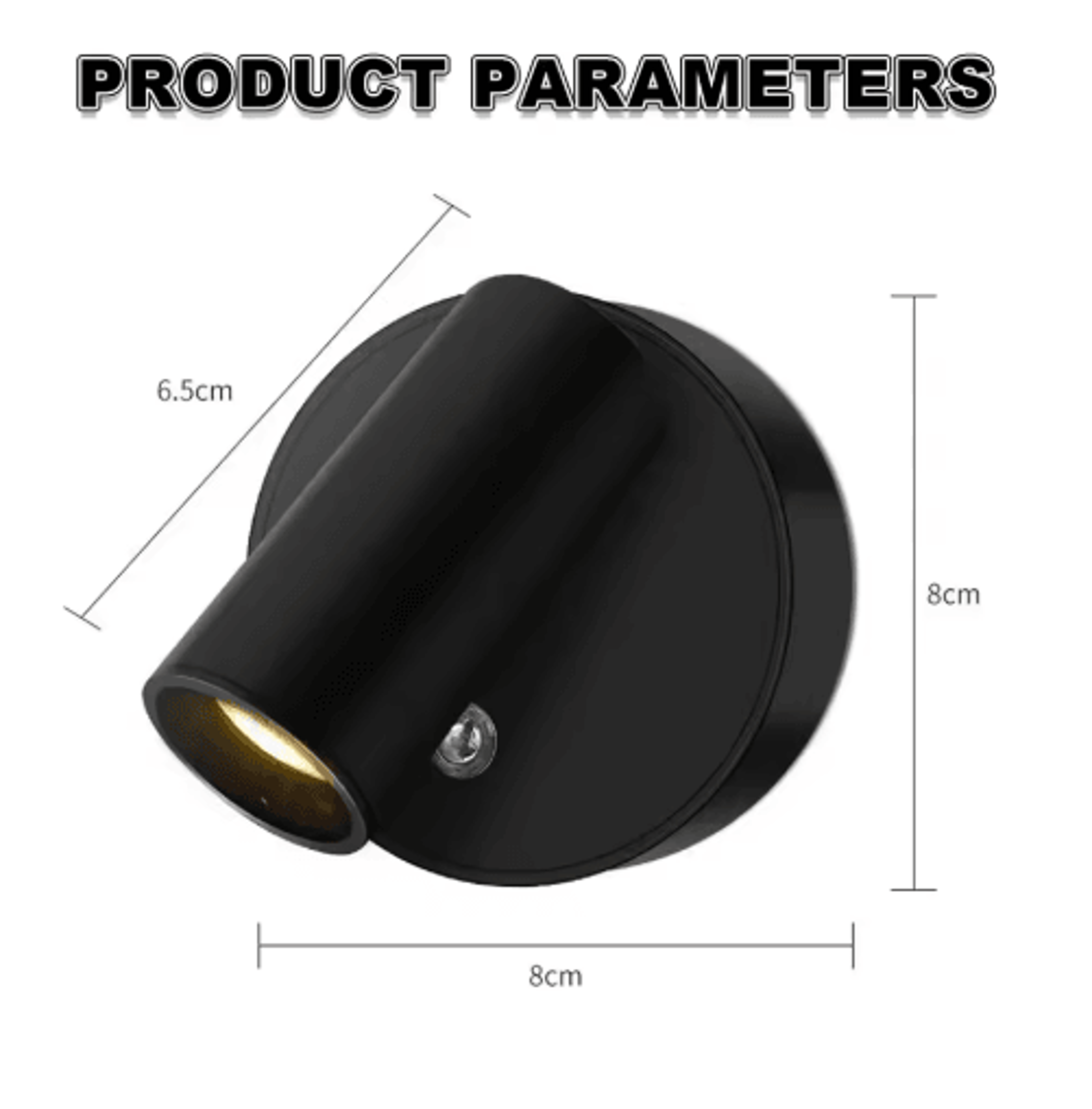 Magnetic Rechargeable LED Wall Light  USB Dimmable Wireless Bedside Reading Lamp With Touch Control 6