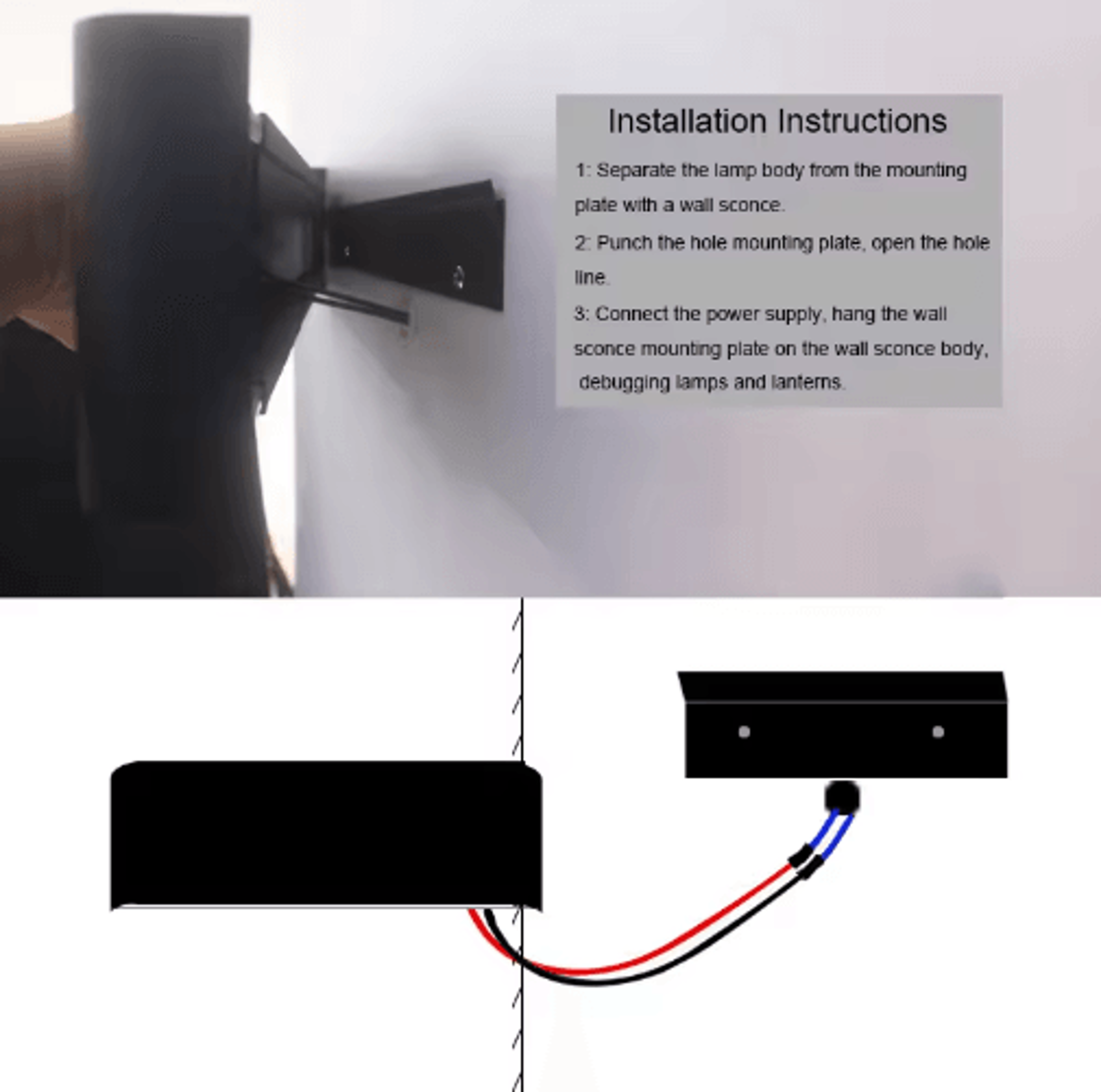 16W Modern LED Wall Lamp  24G Remote Control Dimmable Indoor Wall Light 110V260V 3