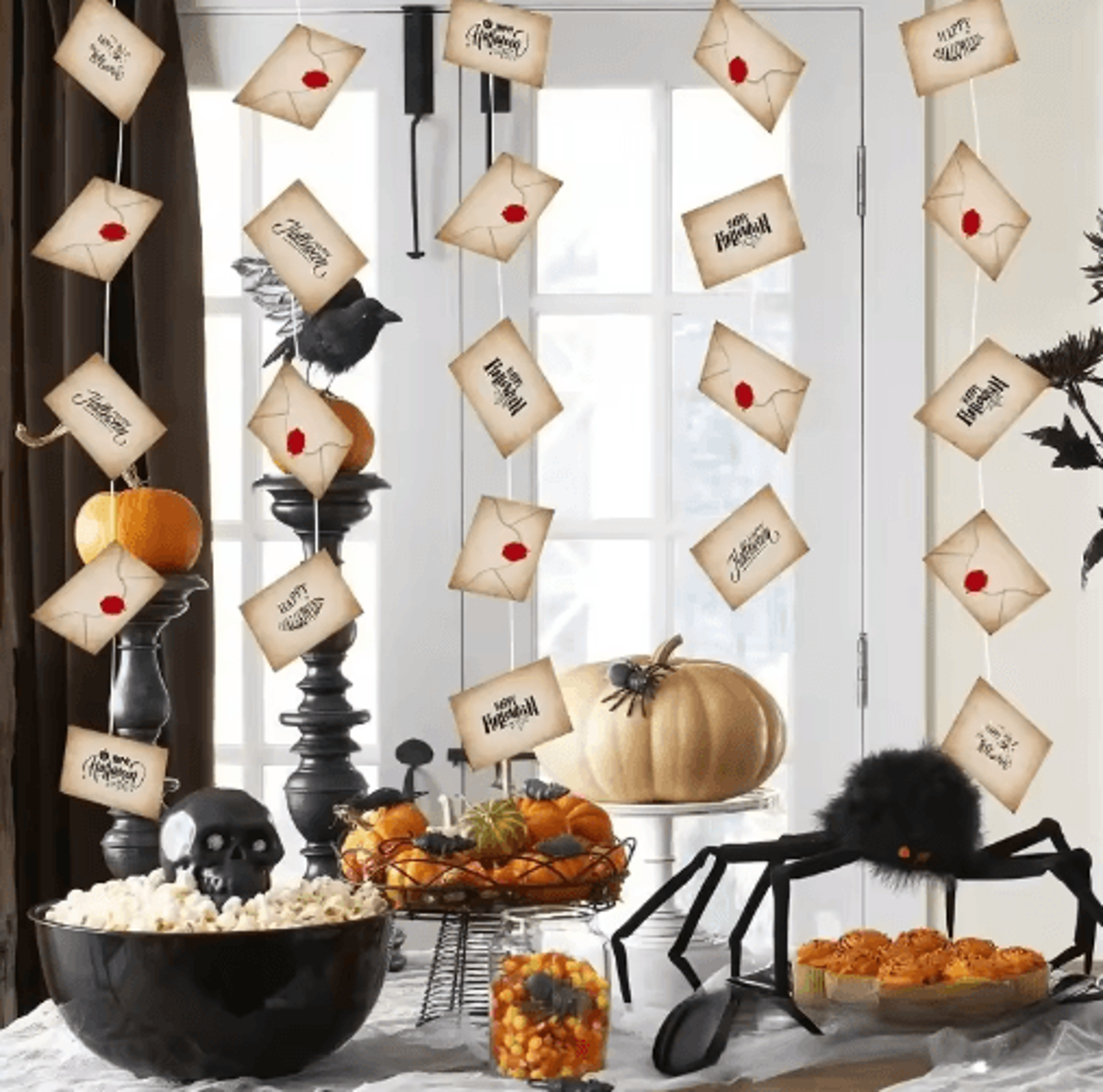 20Piece Floating Wizard Letter Garland  Magic Acceptance Letter Banner For Halloween  Christmas Dec 6