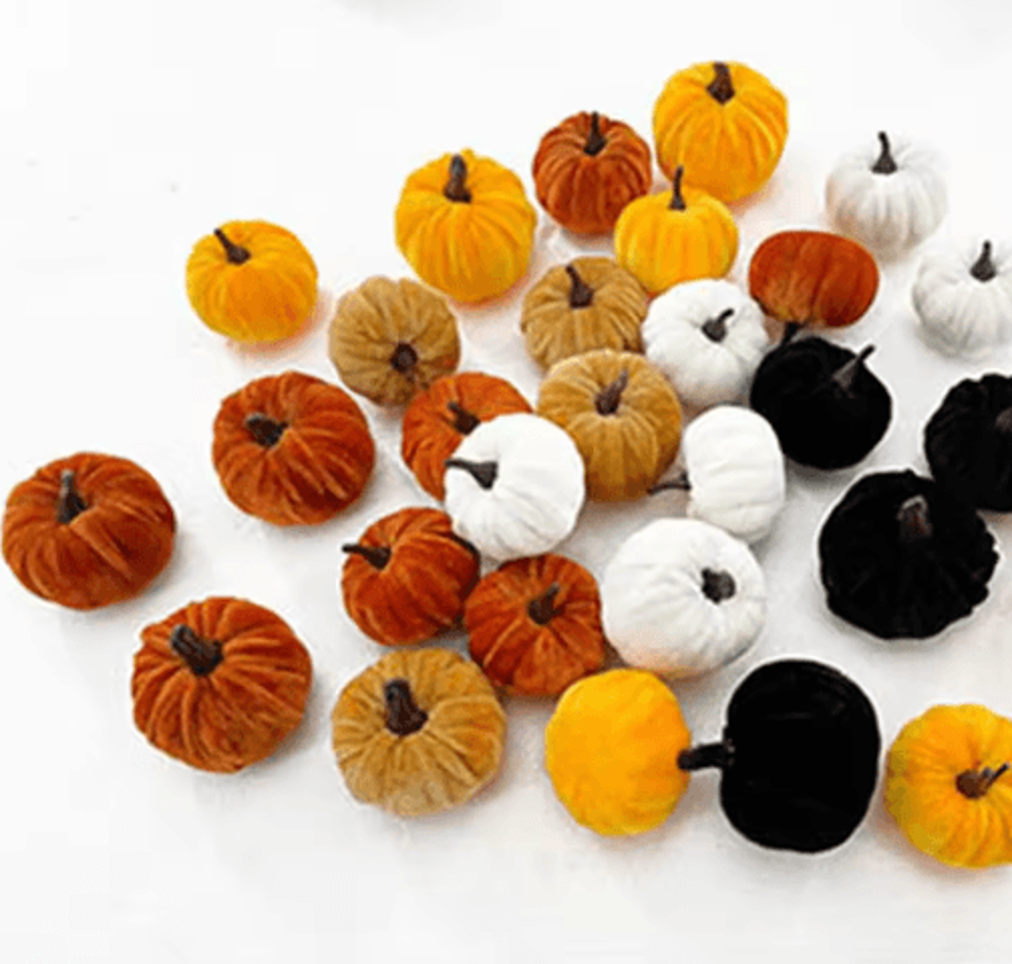 5Piece Mini Artificial Pumpkins  5cm Foam Halloween Tabletop  Party Decorations 9
