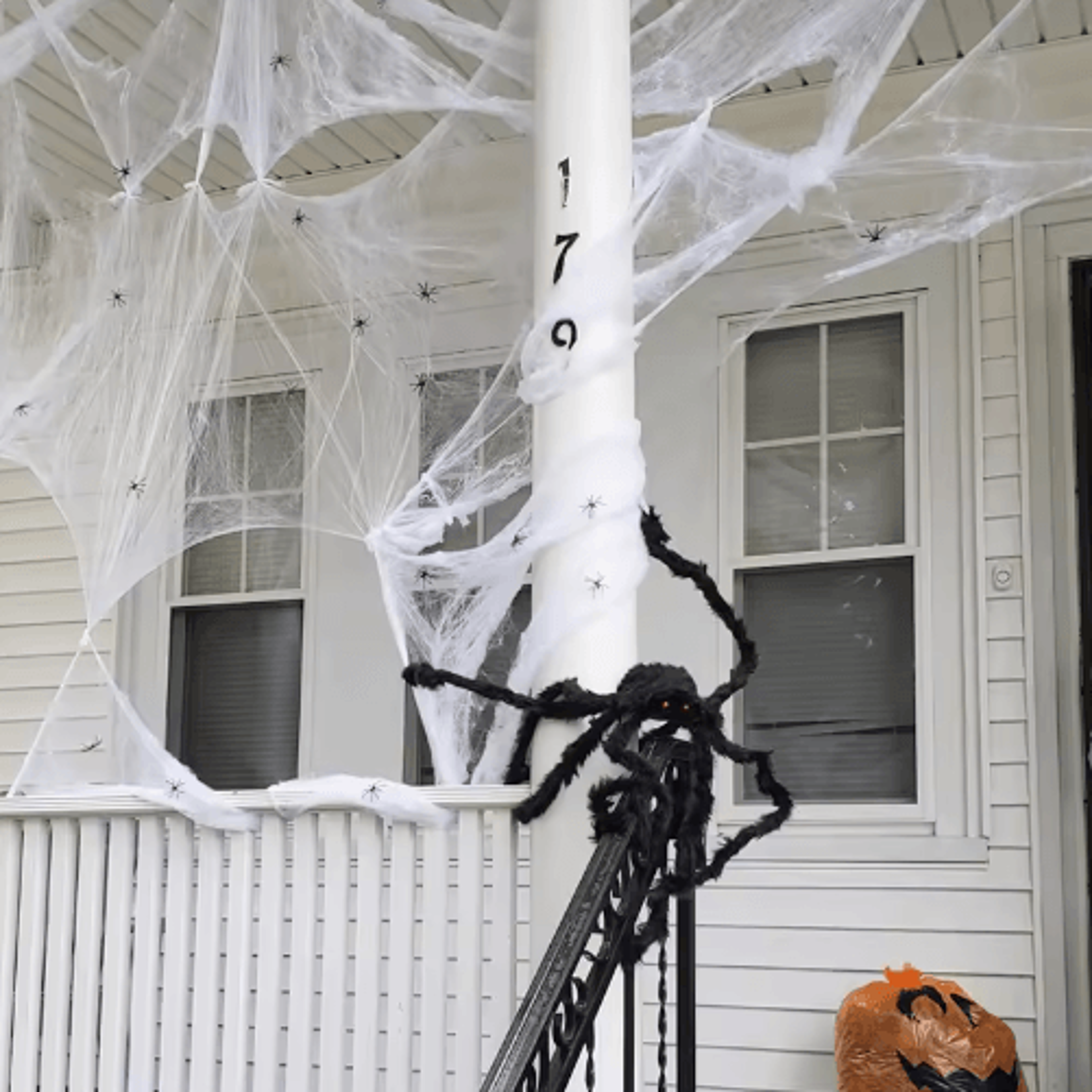 Stretchy Artificial Halloween Spider Web  Scary Cobweb For Haunted House Bar  Party Decorations 9