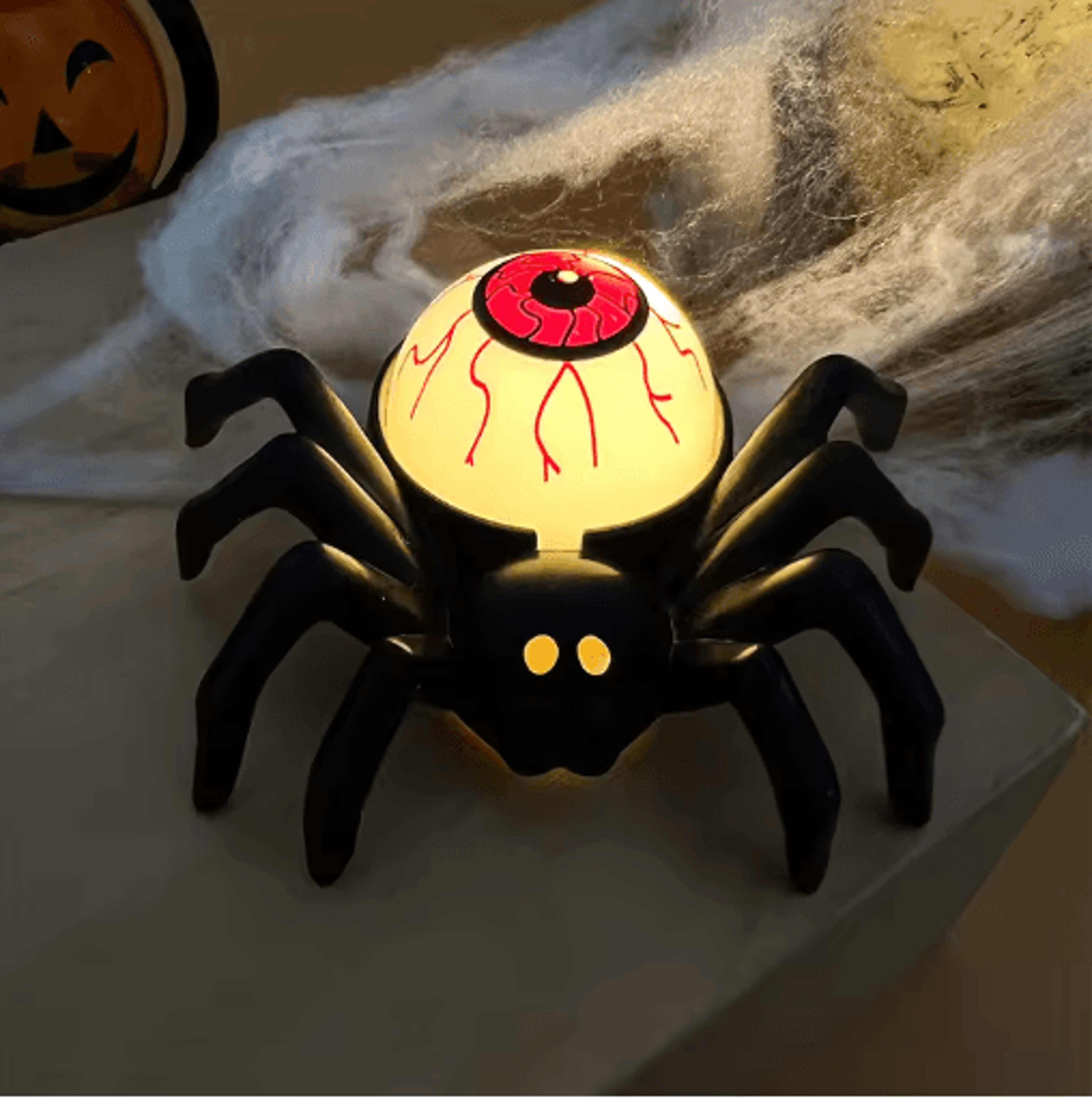 LED Spider Skull Halloween Candle Light  Plastic Horror Lamp For Haunted House Bar  Party Decor 3