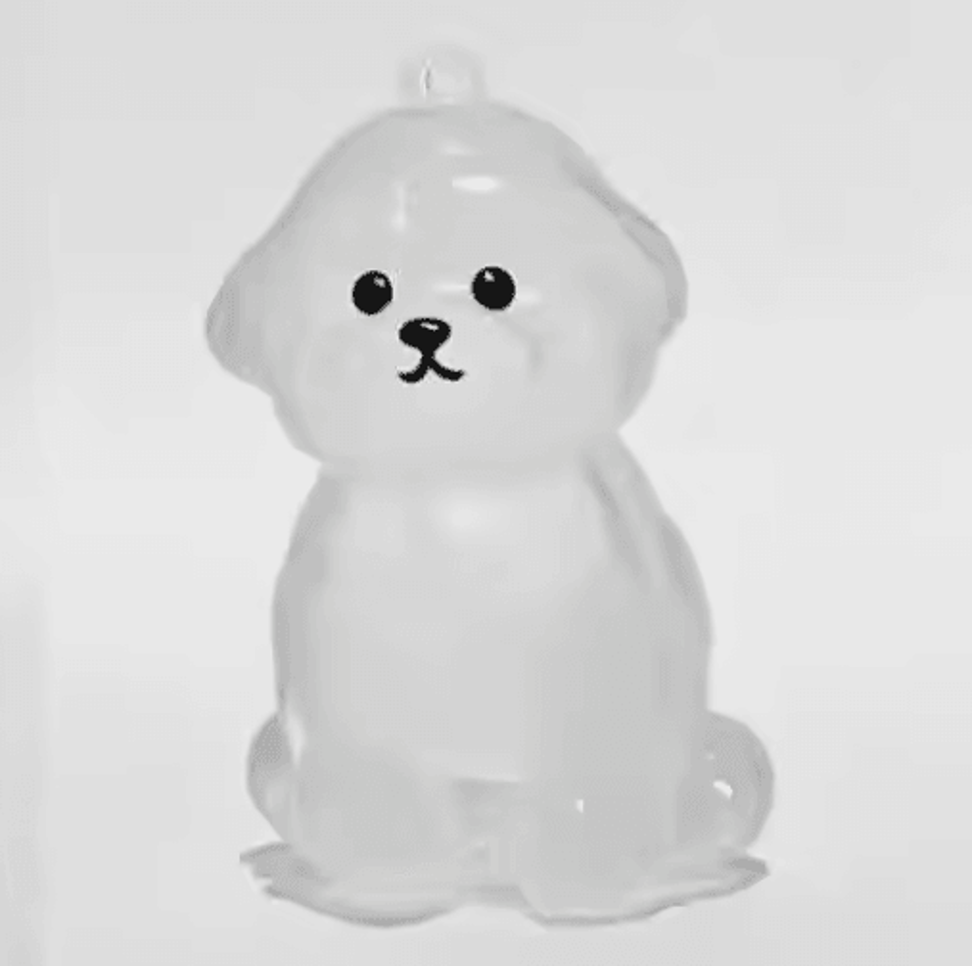 Pet Hair Memorial Keychain  Transparent Cat  Dog Fur Keepsake Storage Pendant For Pet Lovers 1