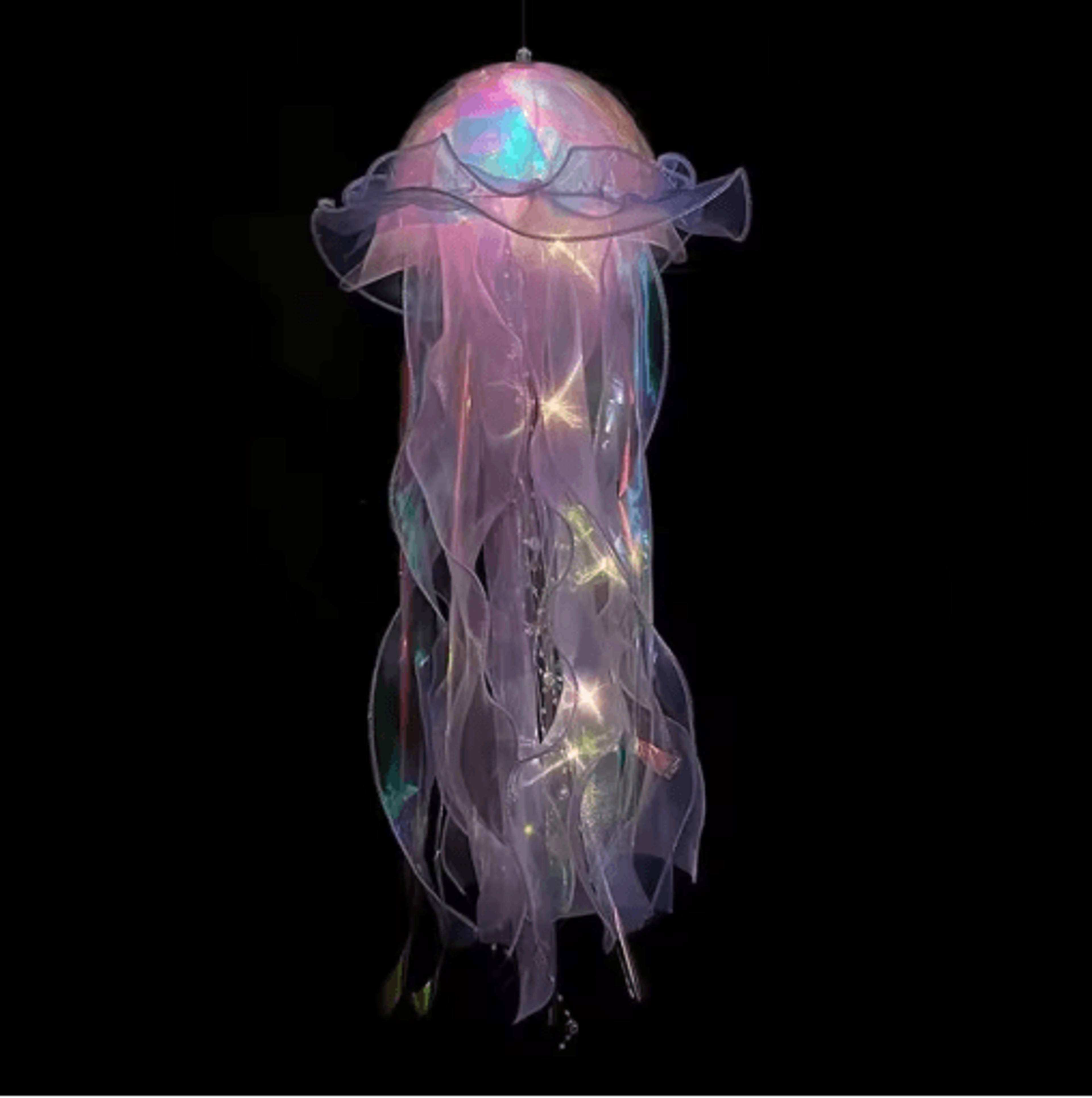 DIY Colorful Jellyfish Lantern  UndertheSea Mermaid Bedroom Atmosphere Lamp  Party Decoration 1