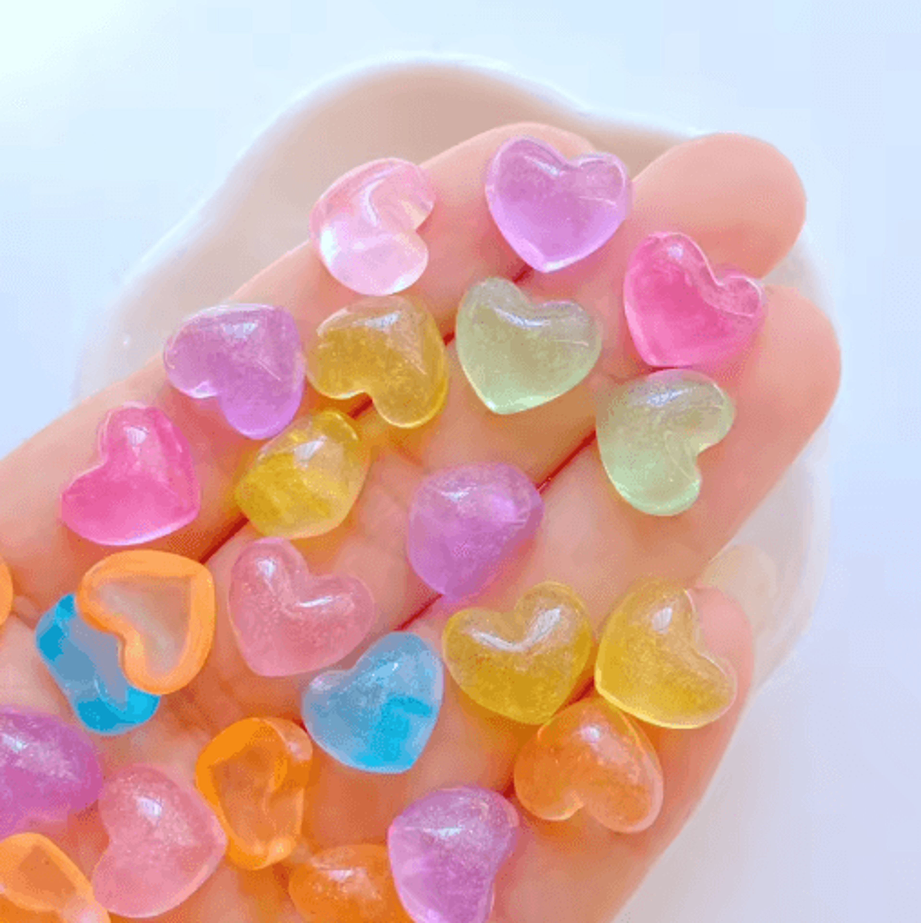 30Piece Mini Resin Cabochon Set  Cute Star Heart Square  Flower FlatBack DIY Craft Charms 1