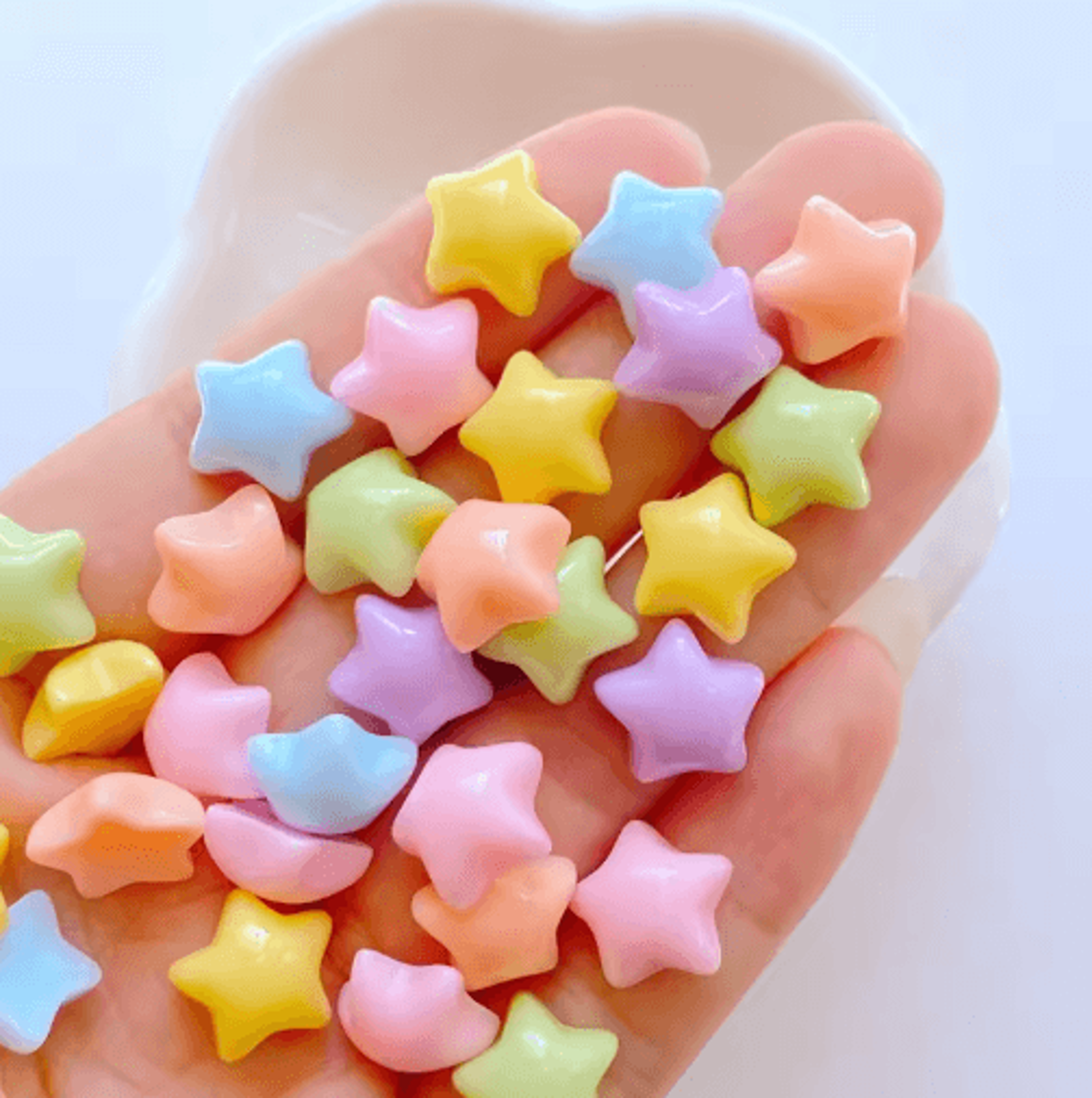 30Piece Mini Resin Cabochon Set  Cute Star Heart Square  Flower FlatBack DIY Craft Charms 6