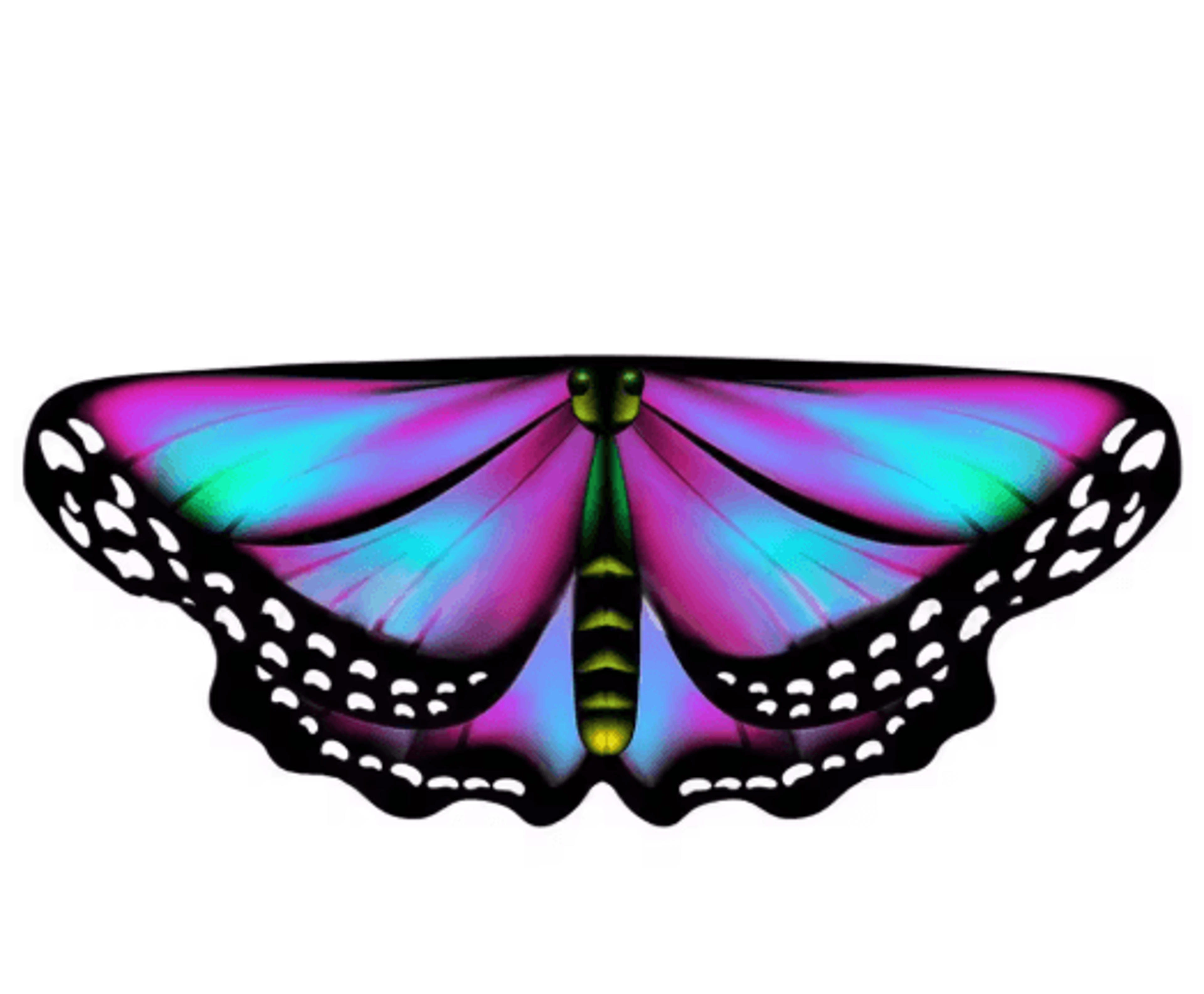 Colorful Butterfly Wings Cape For Kids  Girls Fairy Pixie Shawl Cloak Costume For DressUp  Parties 6