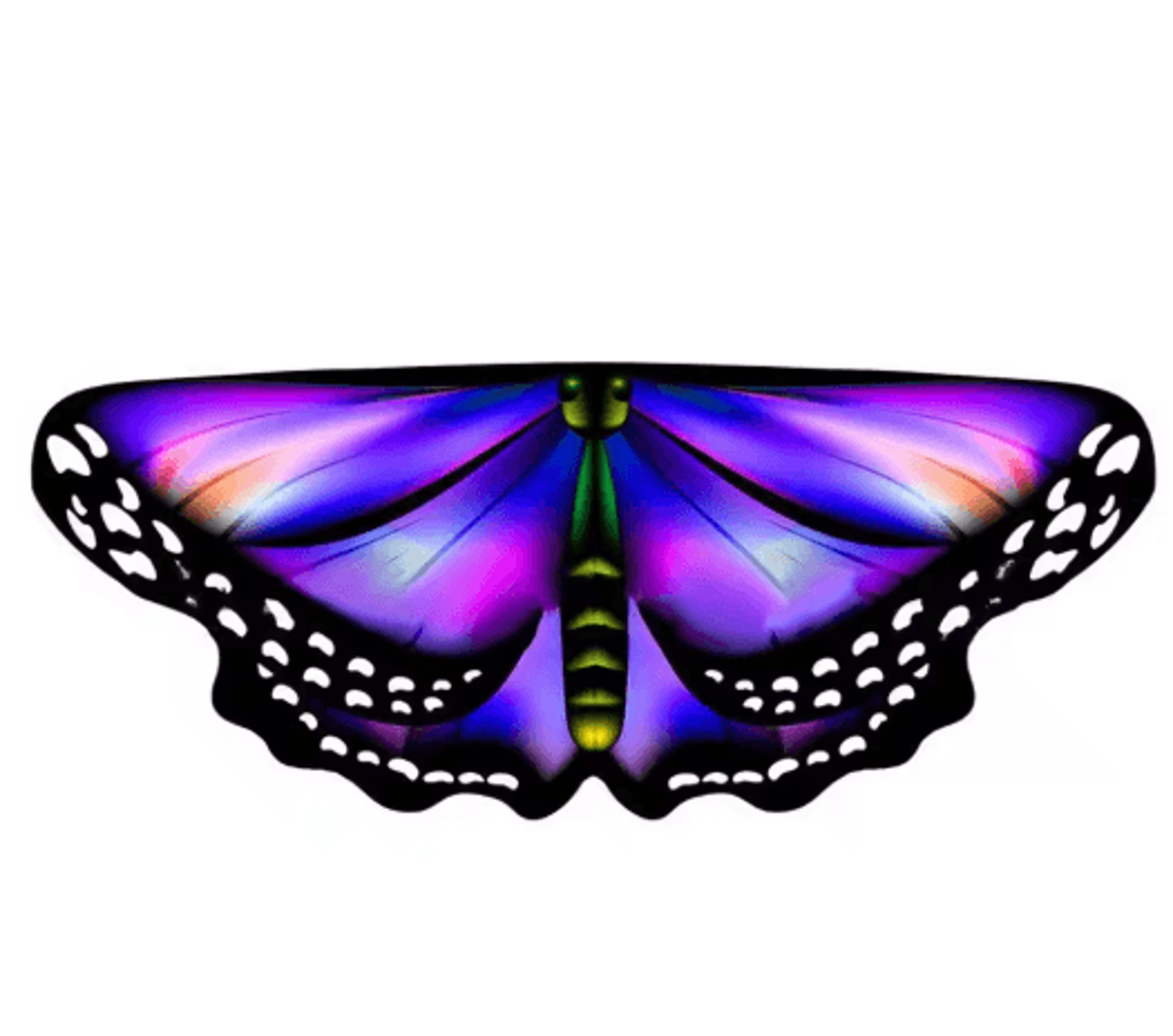 Colorful Butterfly Wings Cape For Kids  Girls Fairy Pixie Shawl Cloak Costume For DressUp  Parties 8